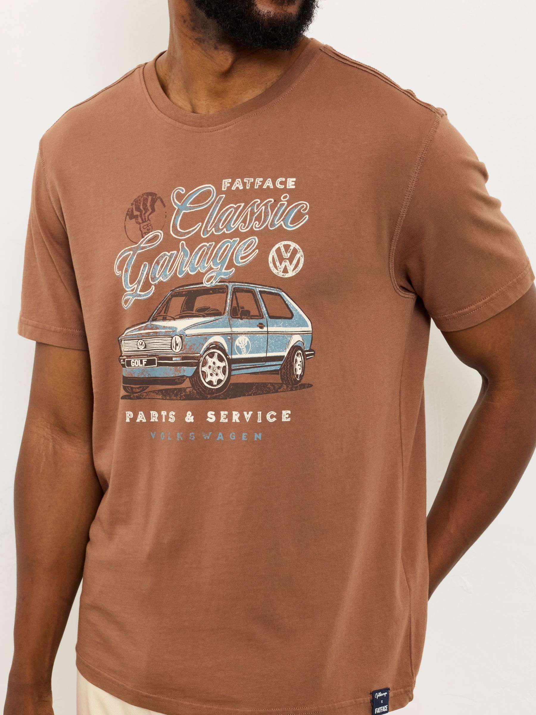 Dark Brown VW Golf Graphic T-Shirt - Image 3 of 6