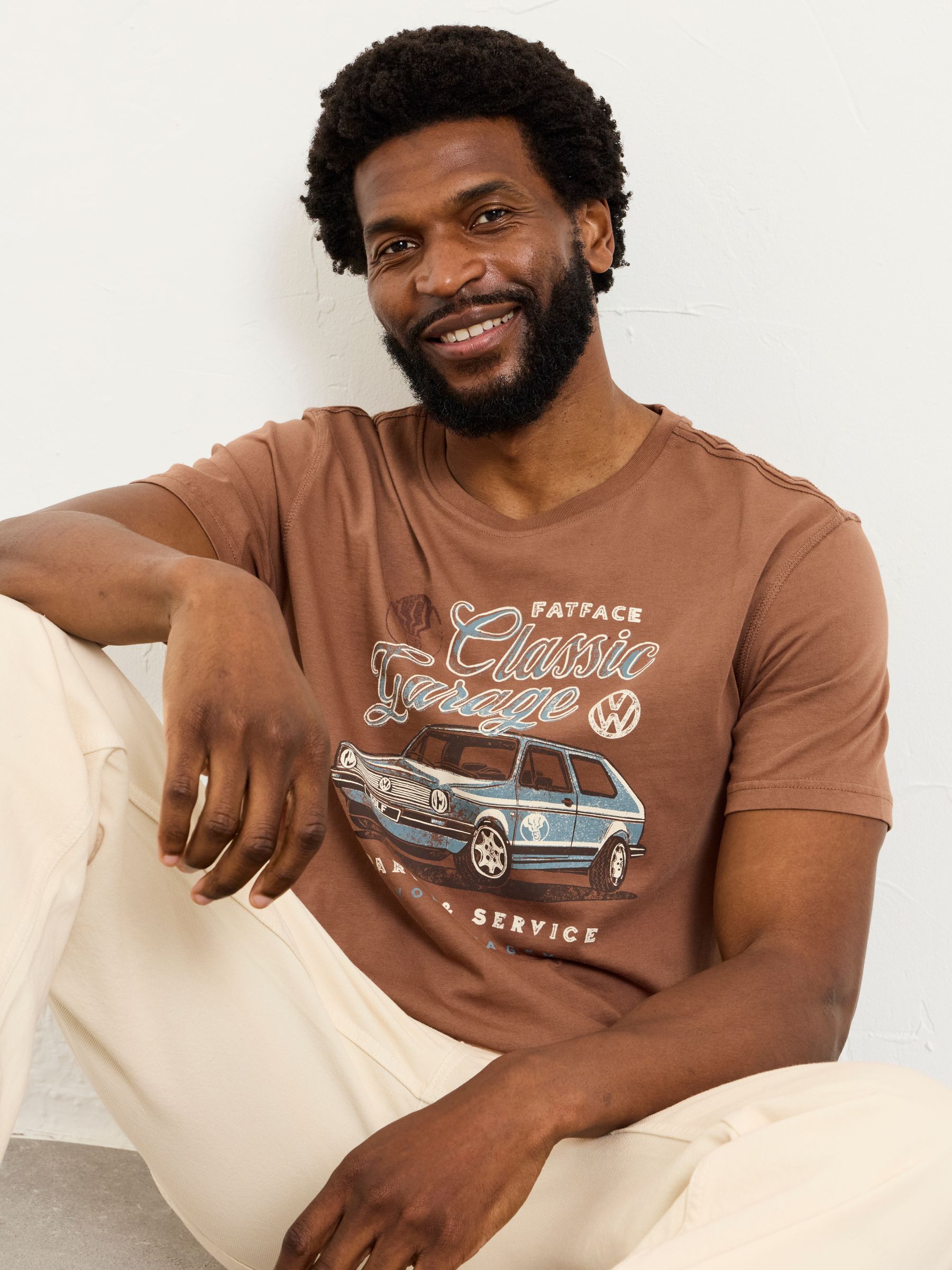 Dark Brown VW Golf Graphic T-Shirt - Image 5 of 6