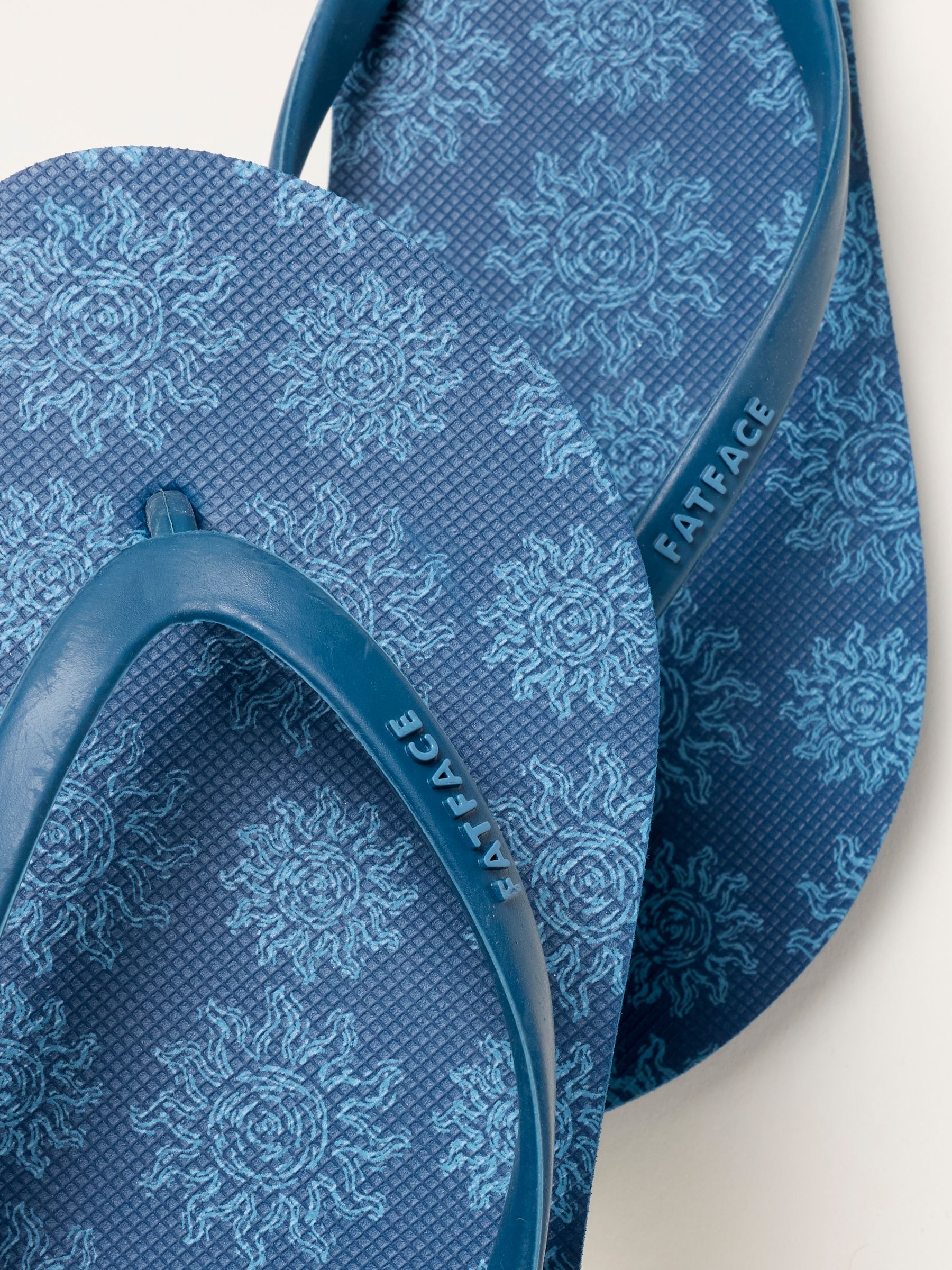 Portloe Teal Blue Flip Flop - Image 2 of 3