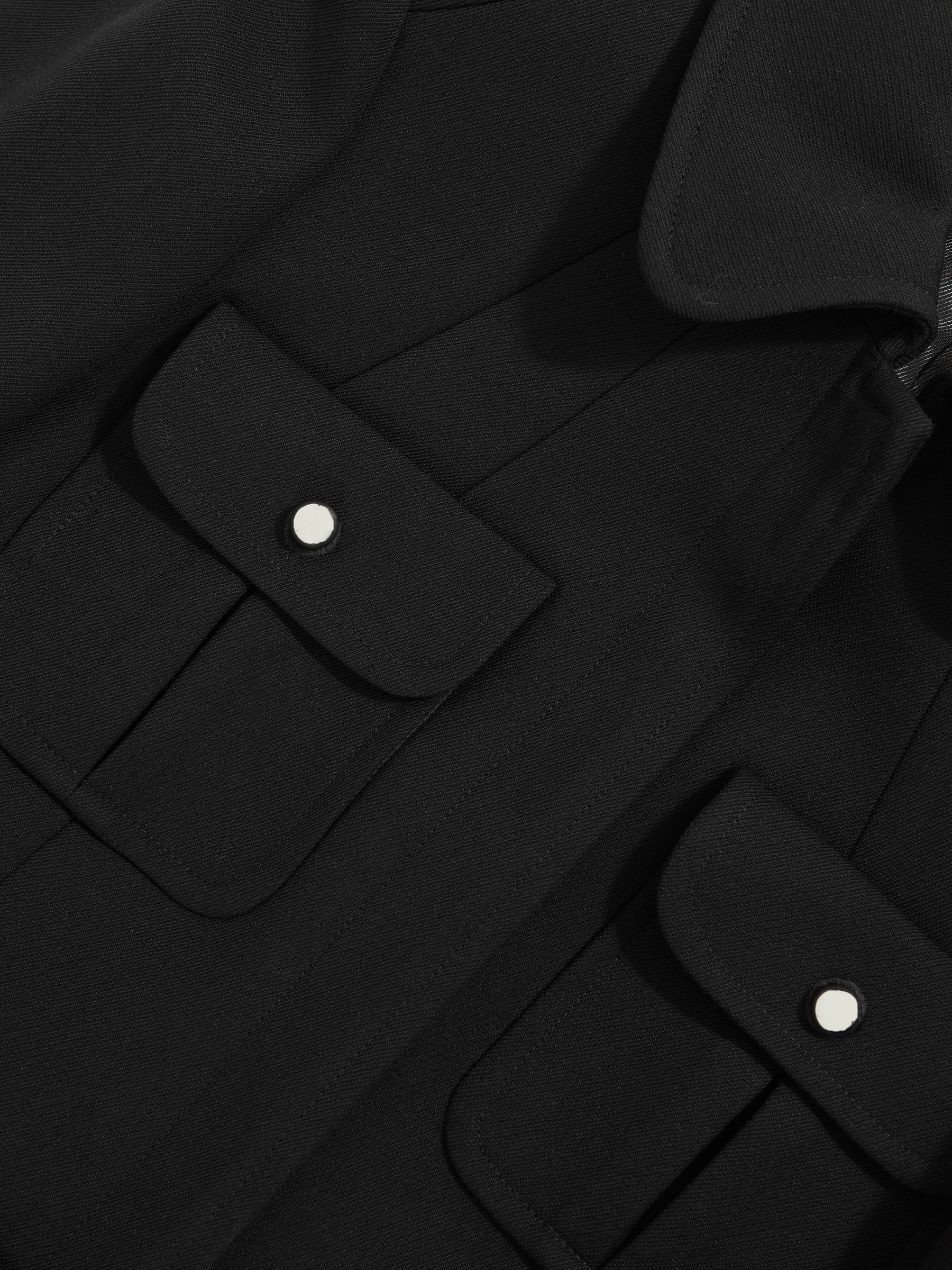 Atelier Wool Belted Jacket in Black - image 3