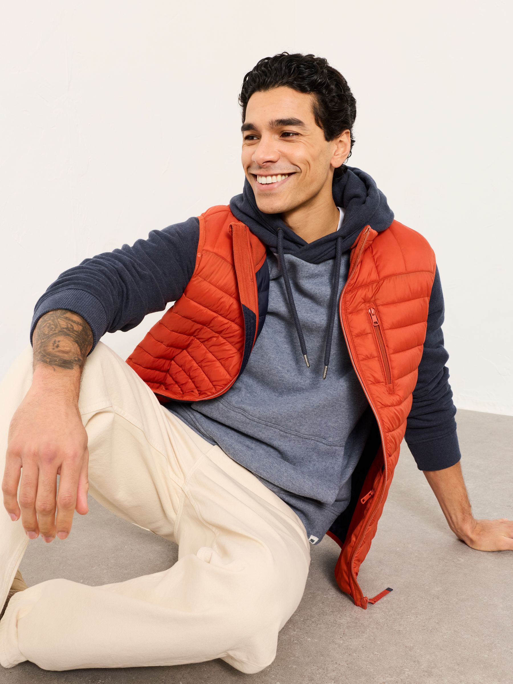 Blue Brooke Overhead Contrast Raglan Hoodie - Image 3 of 6