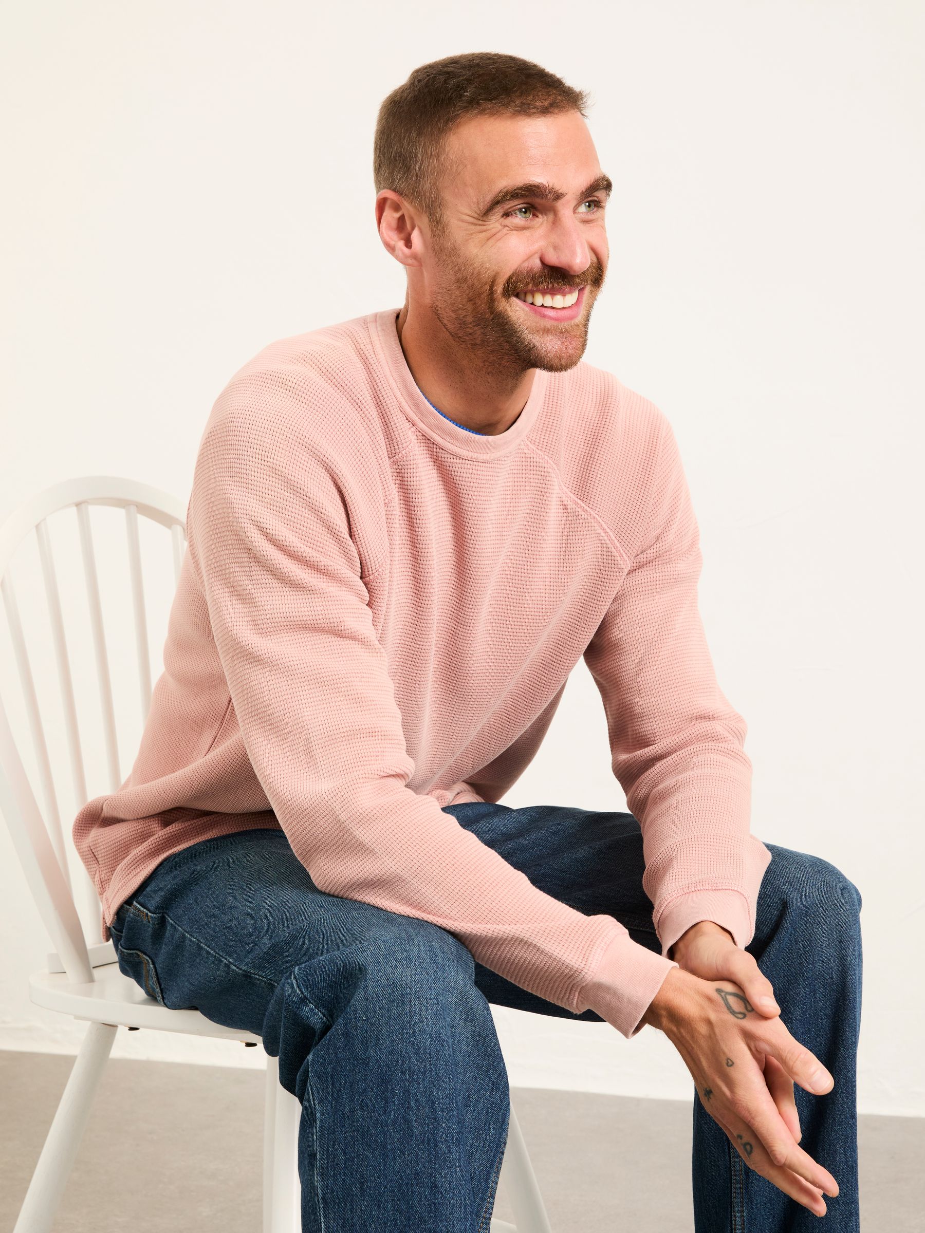 Wye Pink Crew Neck Sweat - Image 5 of 7