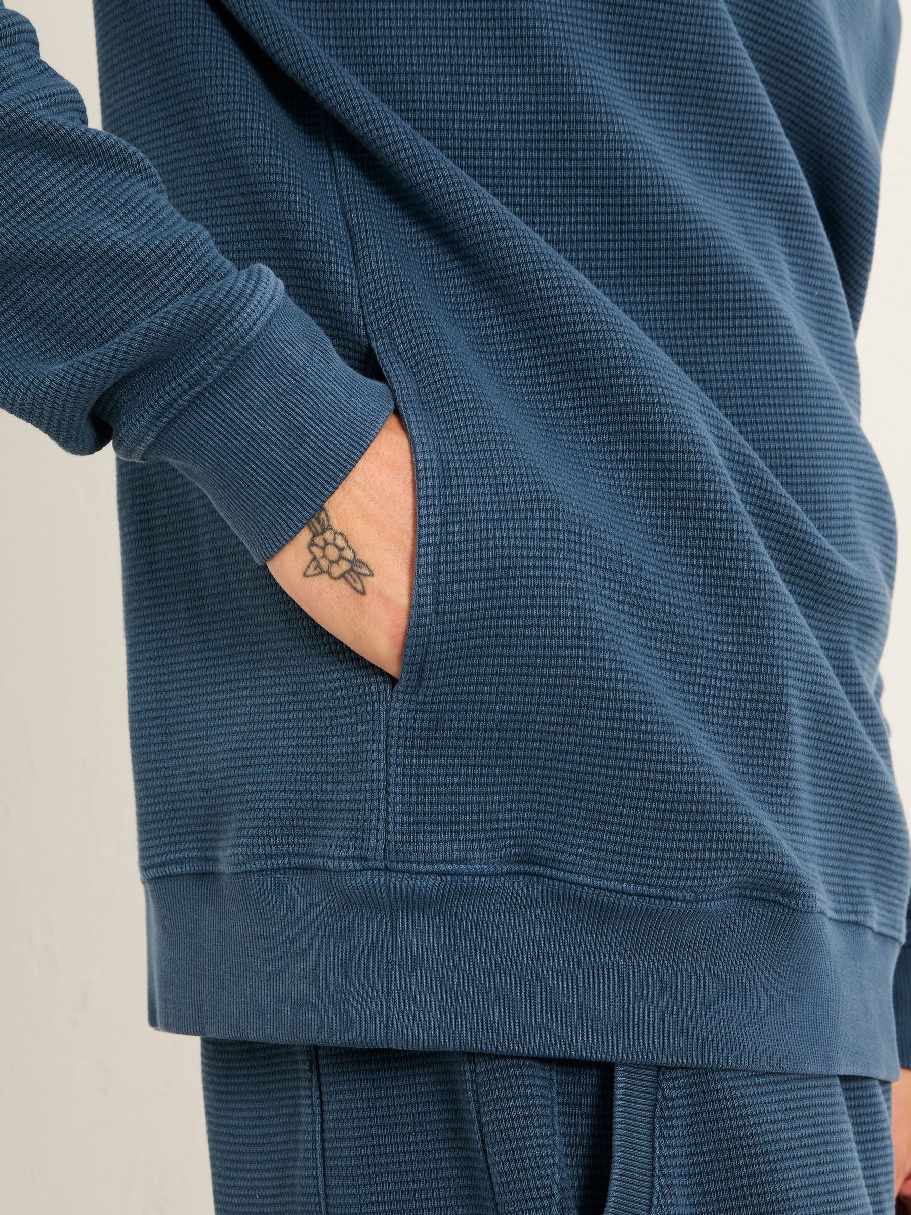 Wye Blue Denim Overhead Hoodie - Image 3 of 7