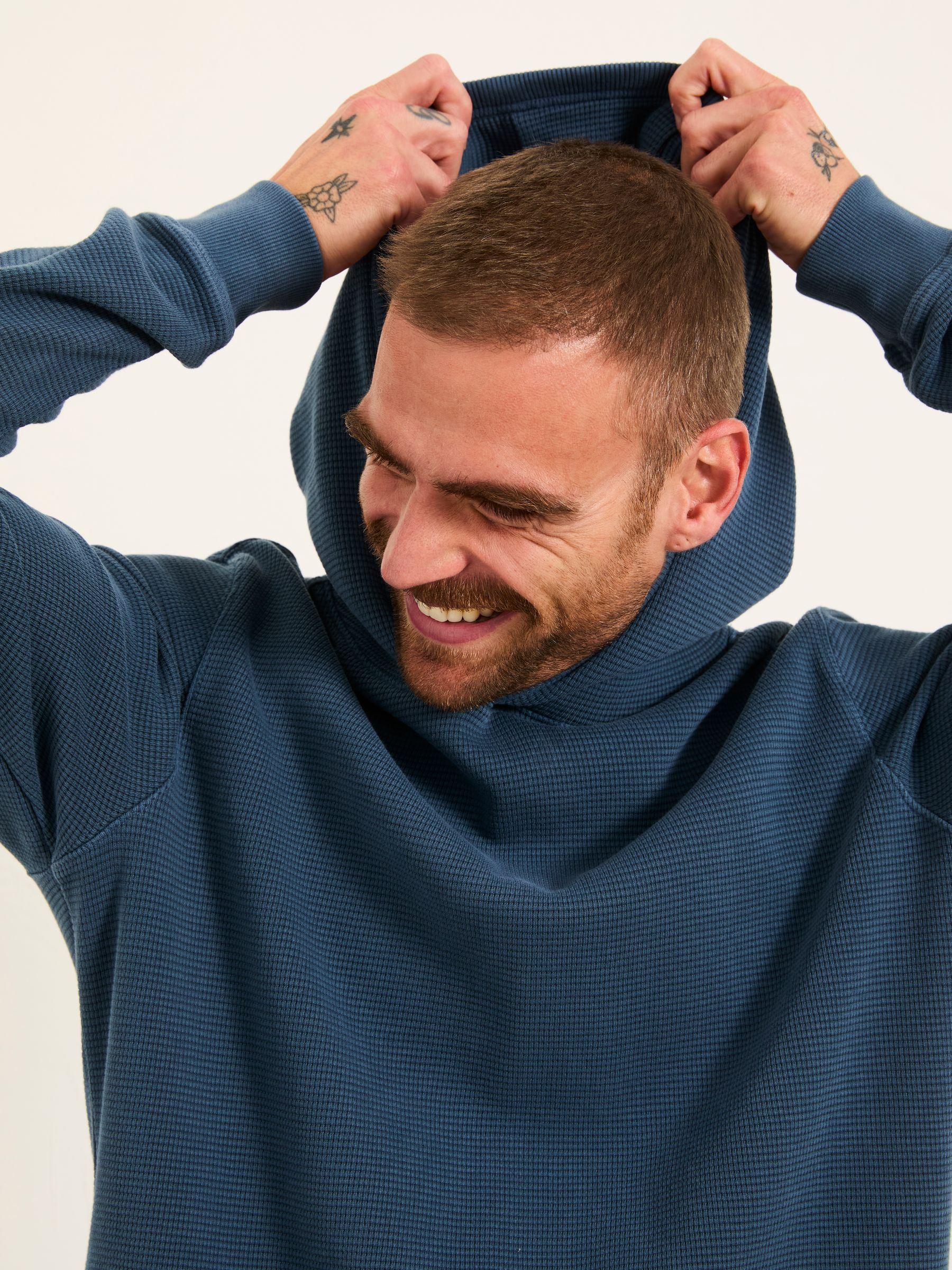 Wye Blue Denim Overhead Hoodie - Image 4 of 7