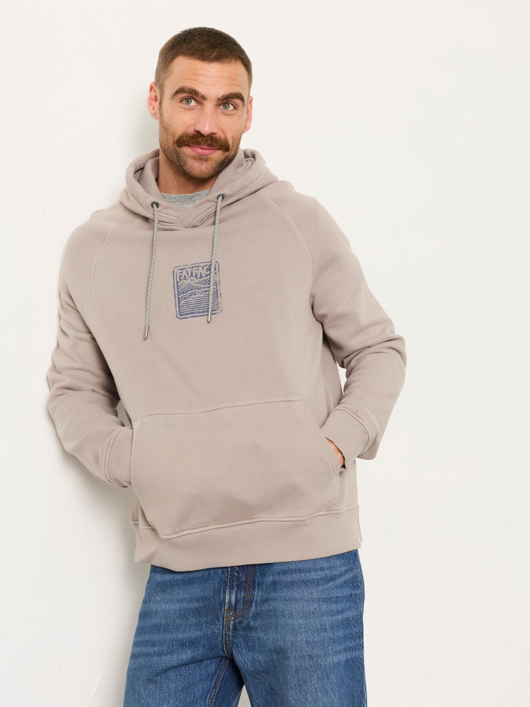 Brooke Light Grey Overhead Graphic Hoodie - Image 3 of 6