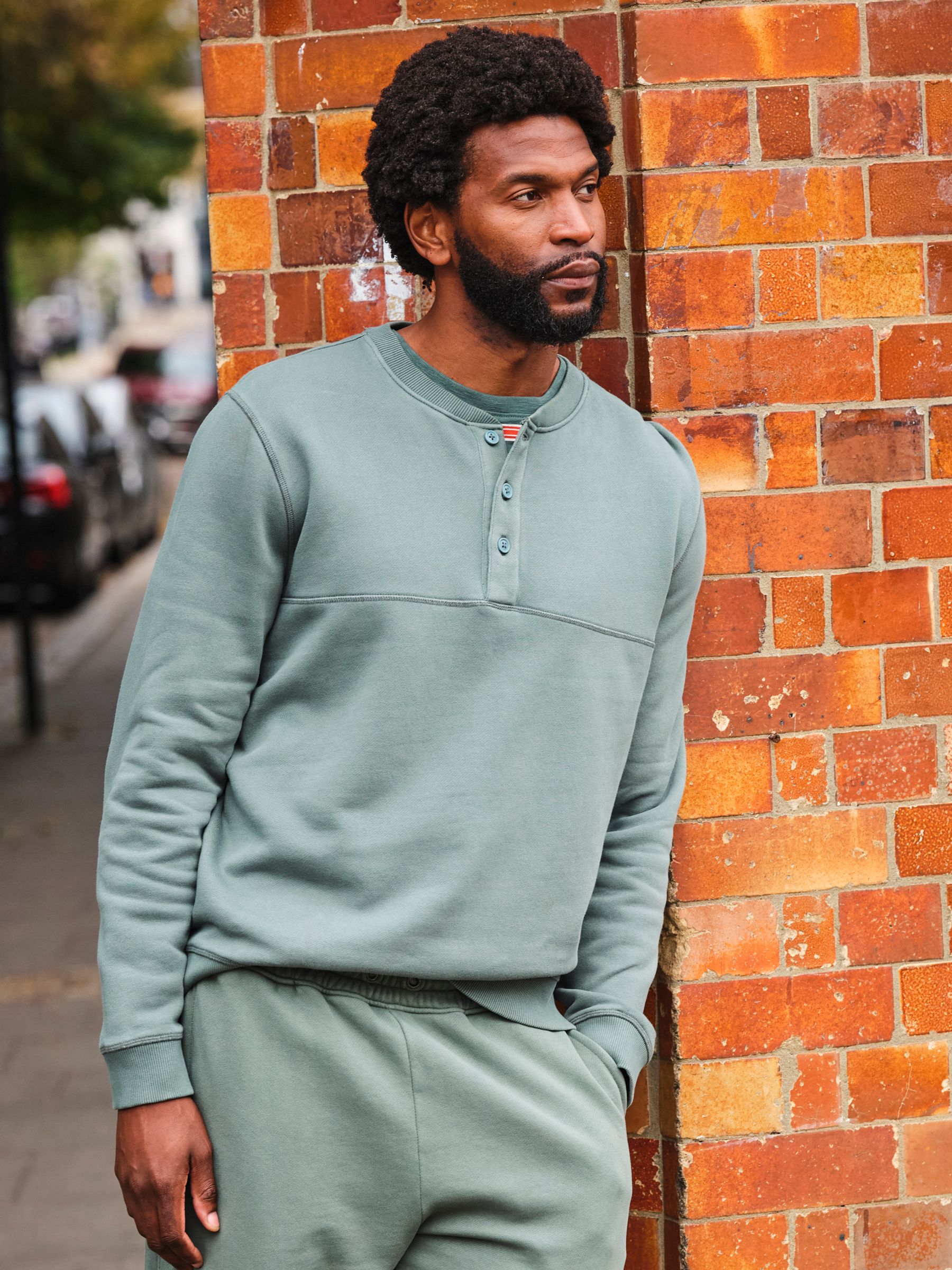 Brooke Jade Green Henley - Image 1 of 6