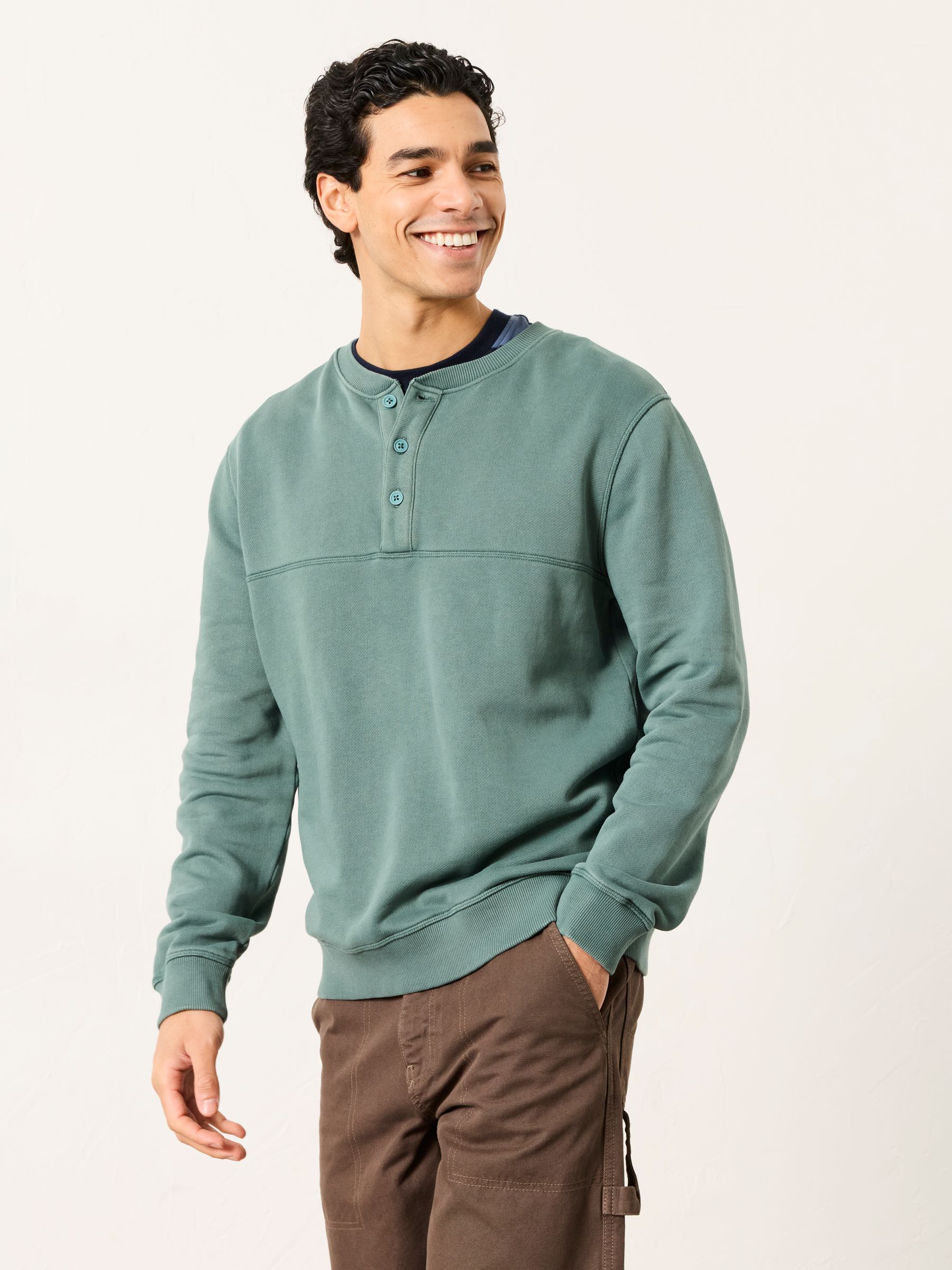 Brooke Jade Green Henley - Image 2 of 6