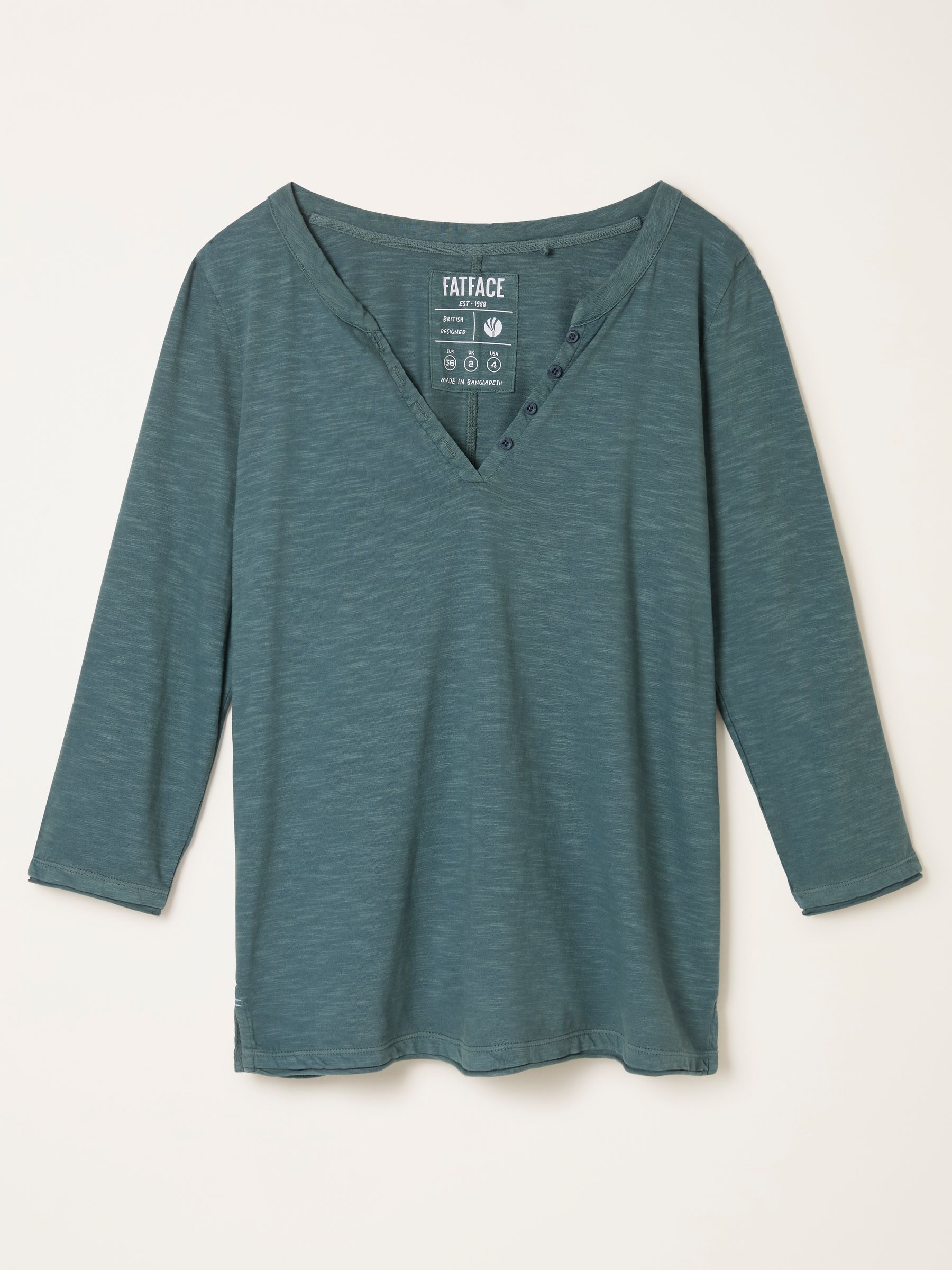 Aster Blue Denim 3/4 Sleeve T Shirt - Image 6 of 6