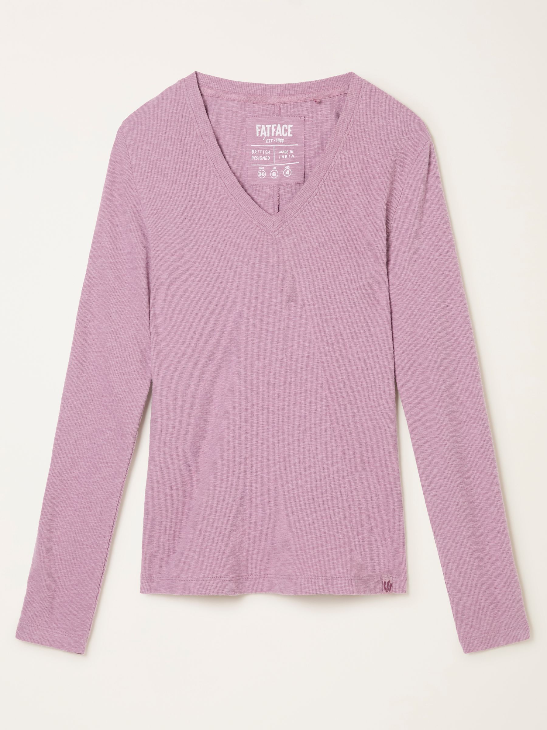 Callie Lilac Purple V Neck Top - Image 6 of 6