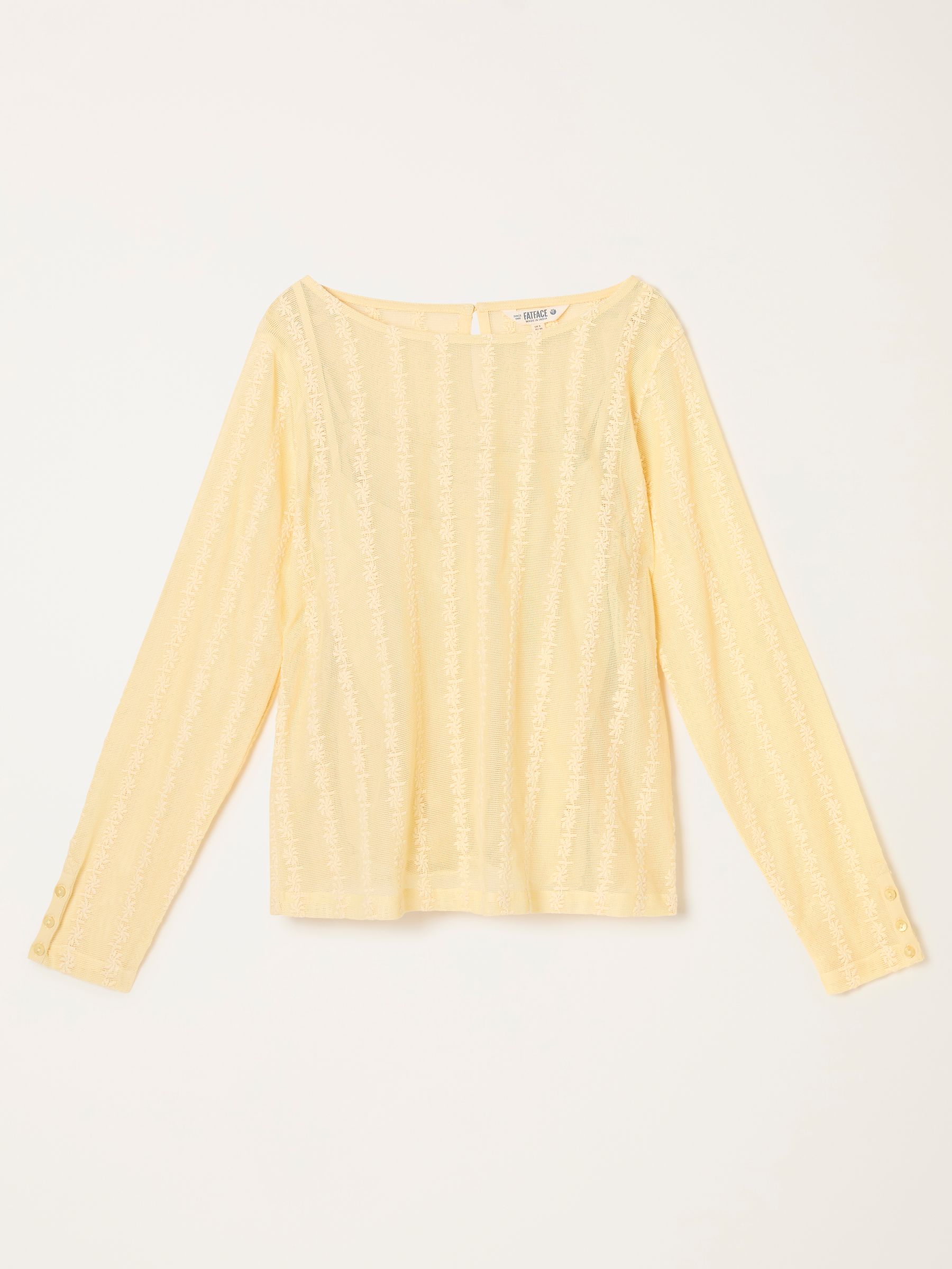Lottie Yellow Lace Top - Image 5 of 5