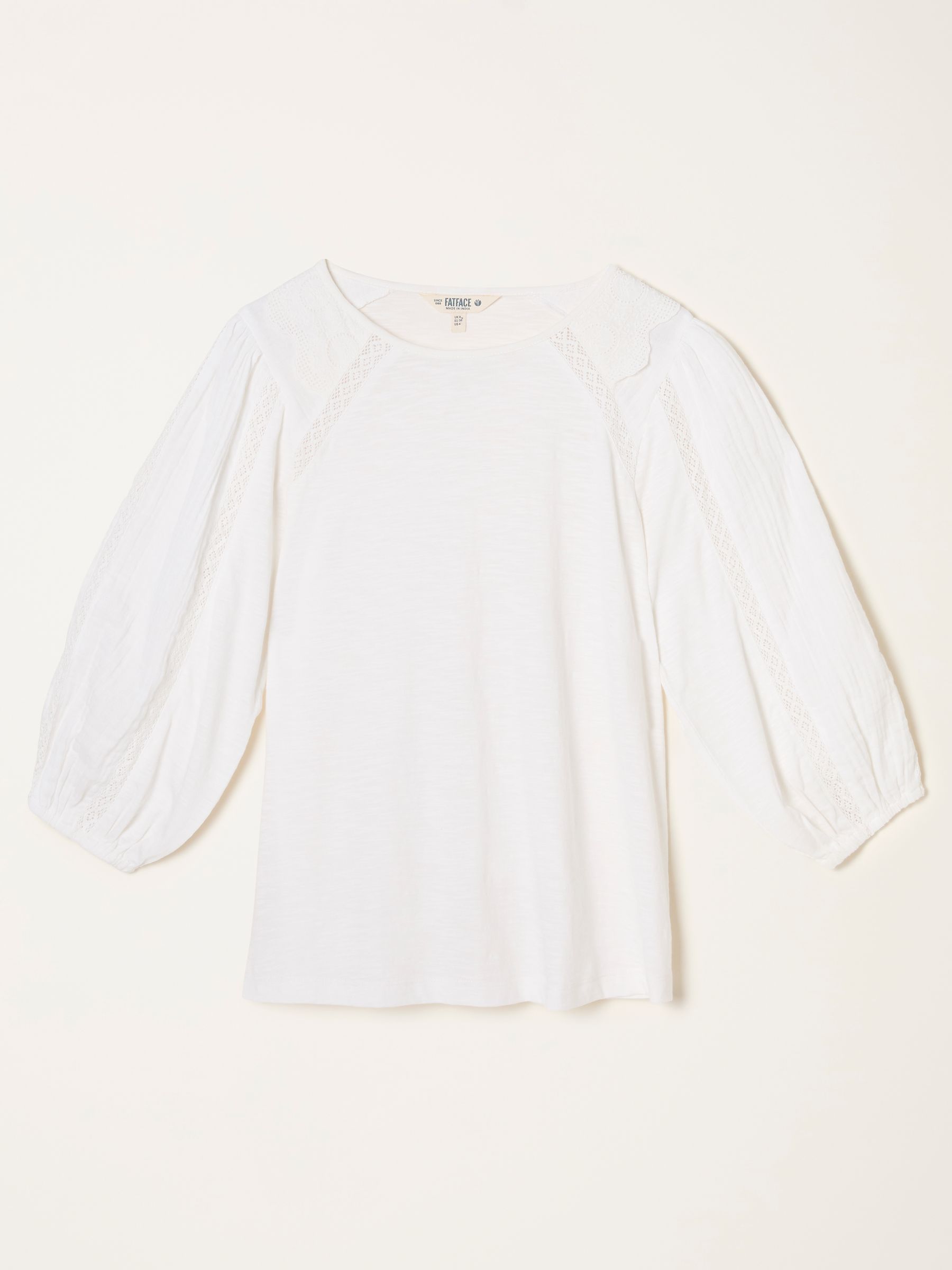 Penny White Lace Detail Top - Image 5 of 5