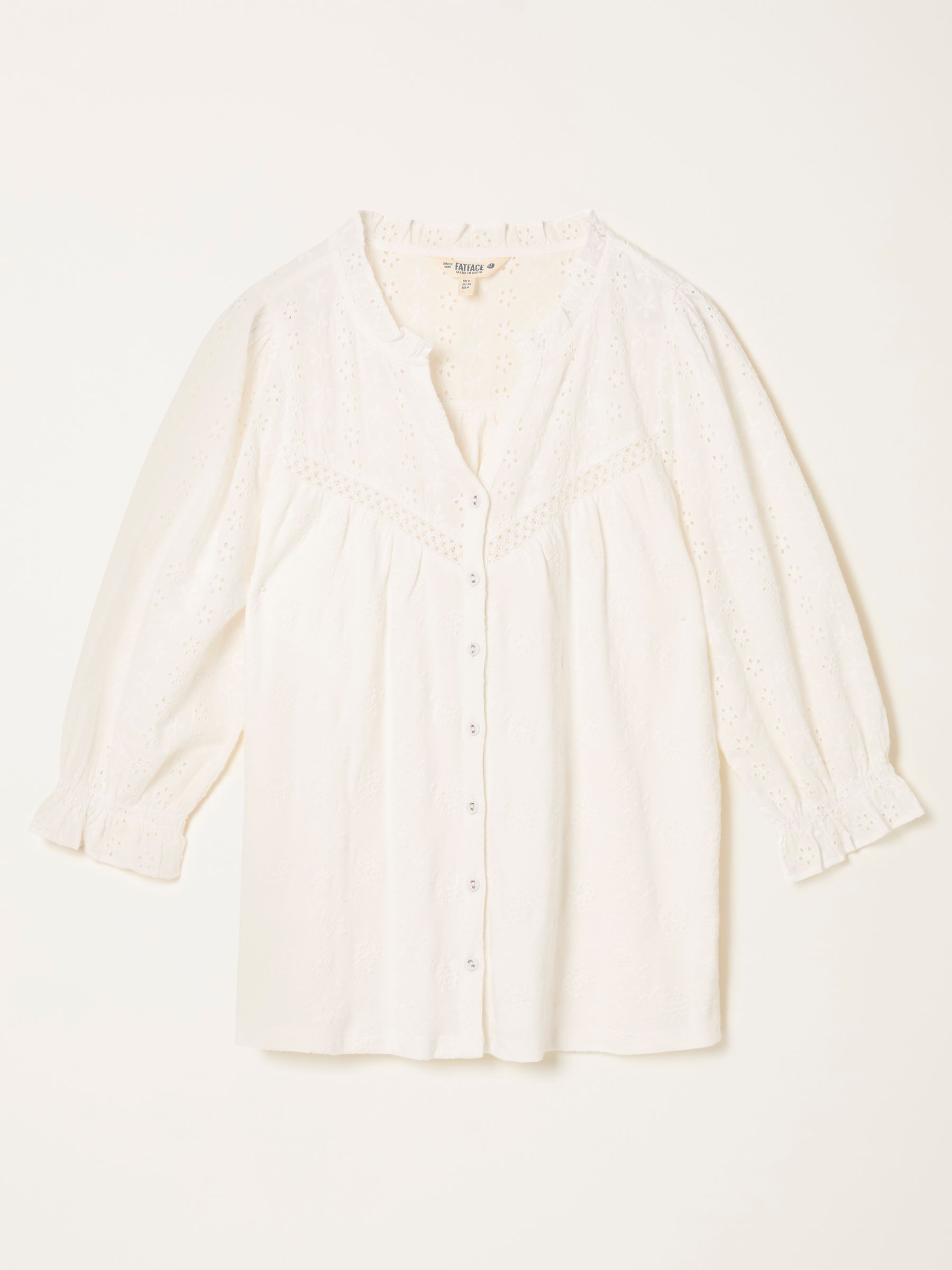 Claire Ivory Broderie Top - Image 5 of 5