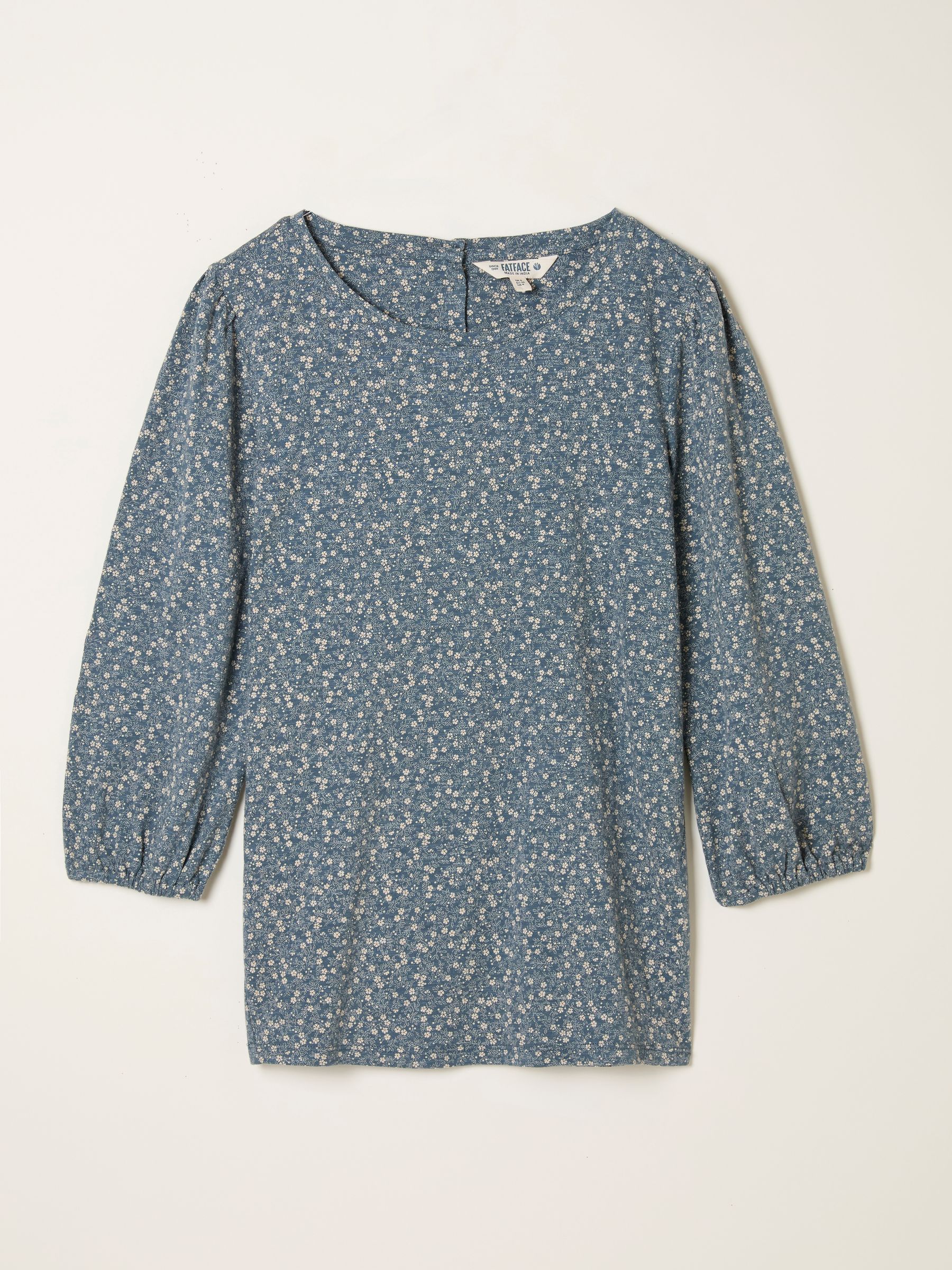 Penny Blue Vintage Ditsy Top - Image 6 of 6 Penny Blue Vintage Ditsy Top - Image 6 of 6