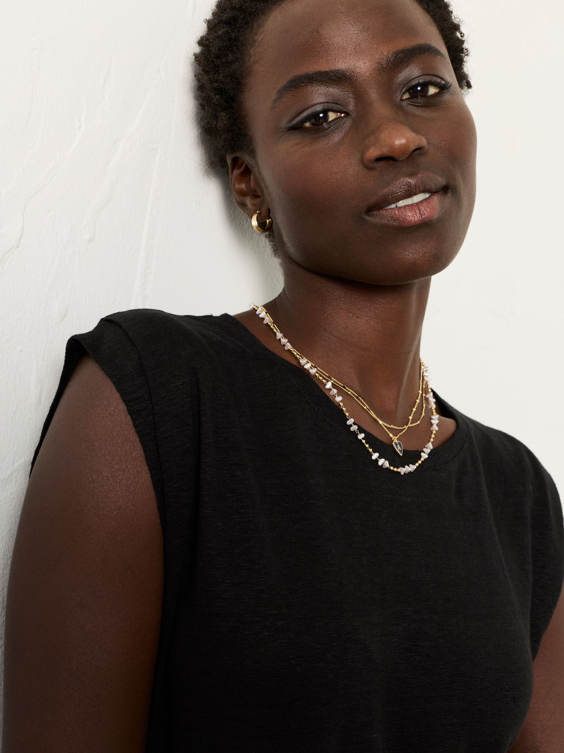 Lou Black Linen Tank - Image 5 of 7