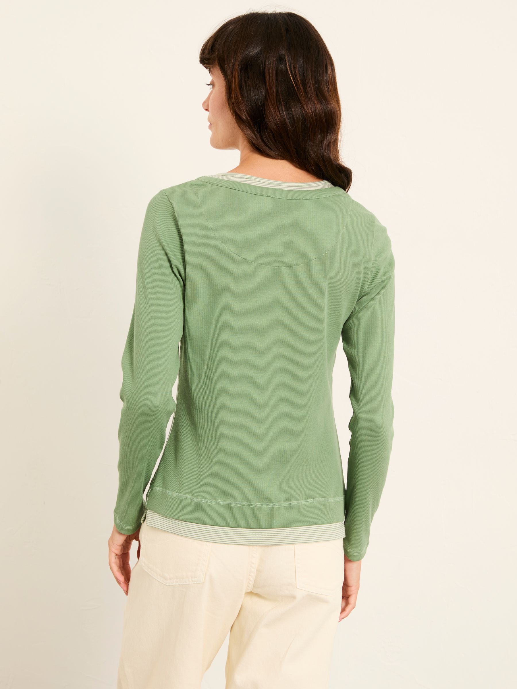 Mila Jade Green Long Sleeve T Shirt - Image 2 of 6