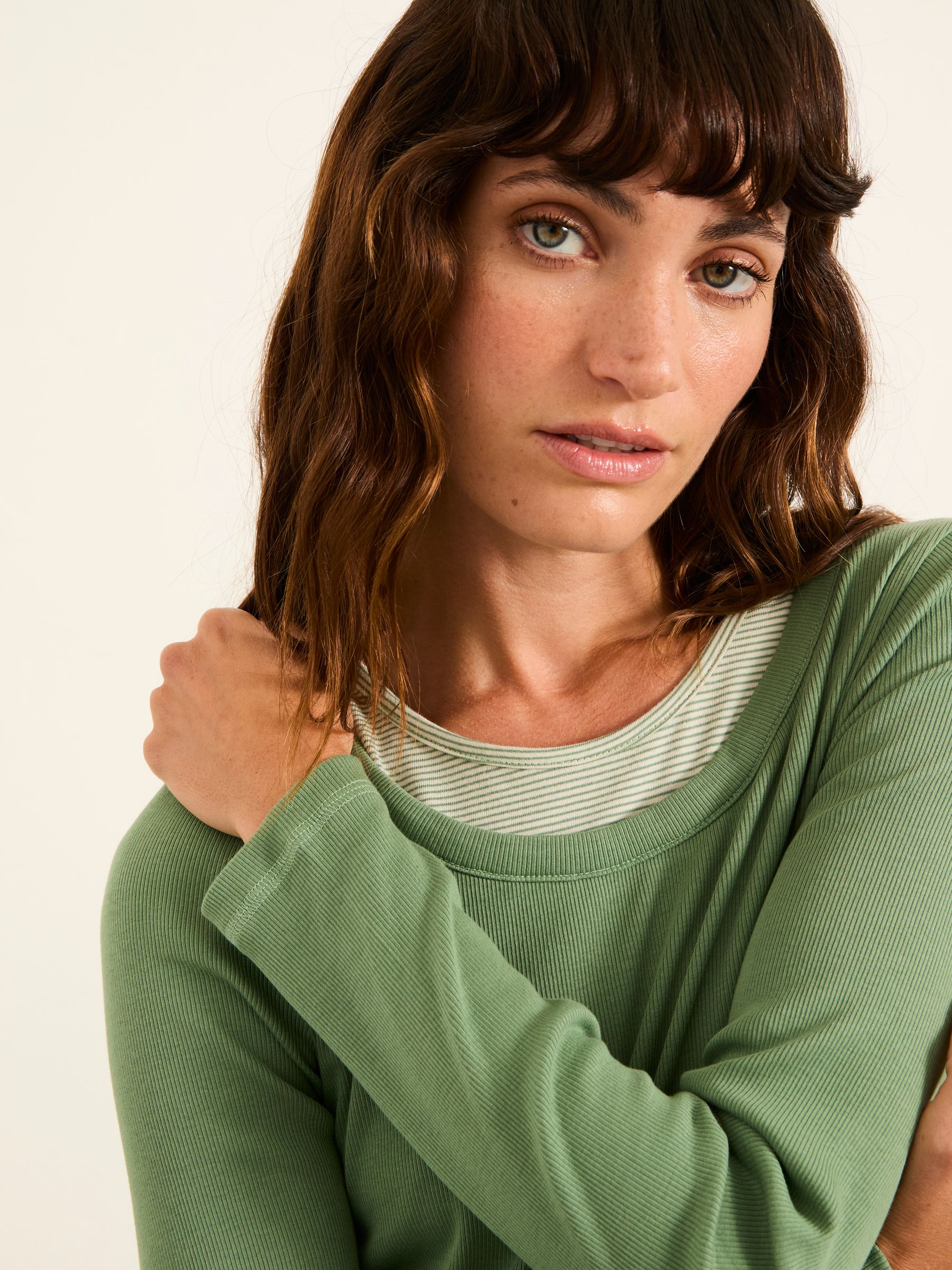 Mila Jade Green Long Sleeve T Shirt - Image 3 of 6