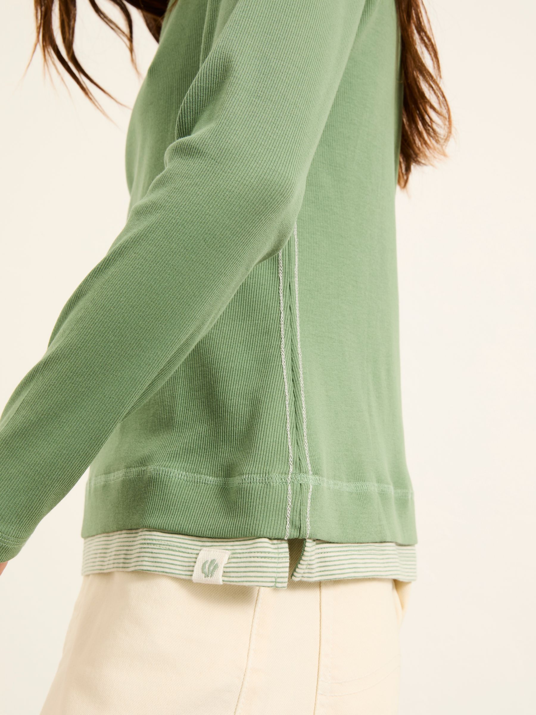 Mila Jade Green Long Sleeve T Shirt - Image 4 of 6