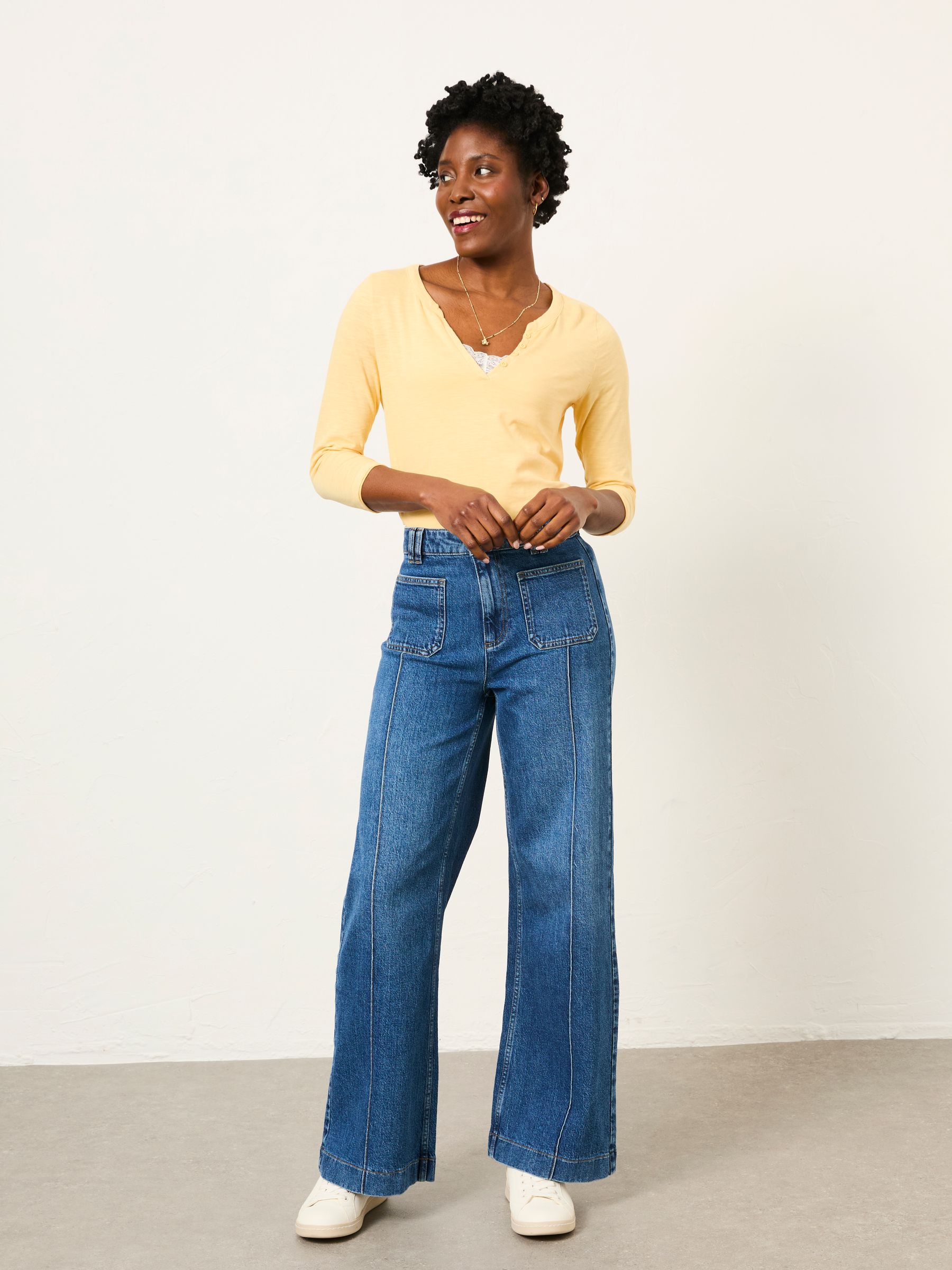 Aster Yellow 3/4 Sleeve T Shirt - Image 3 of 6