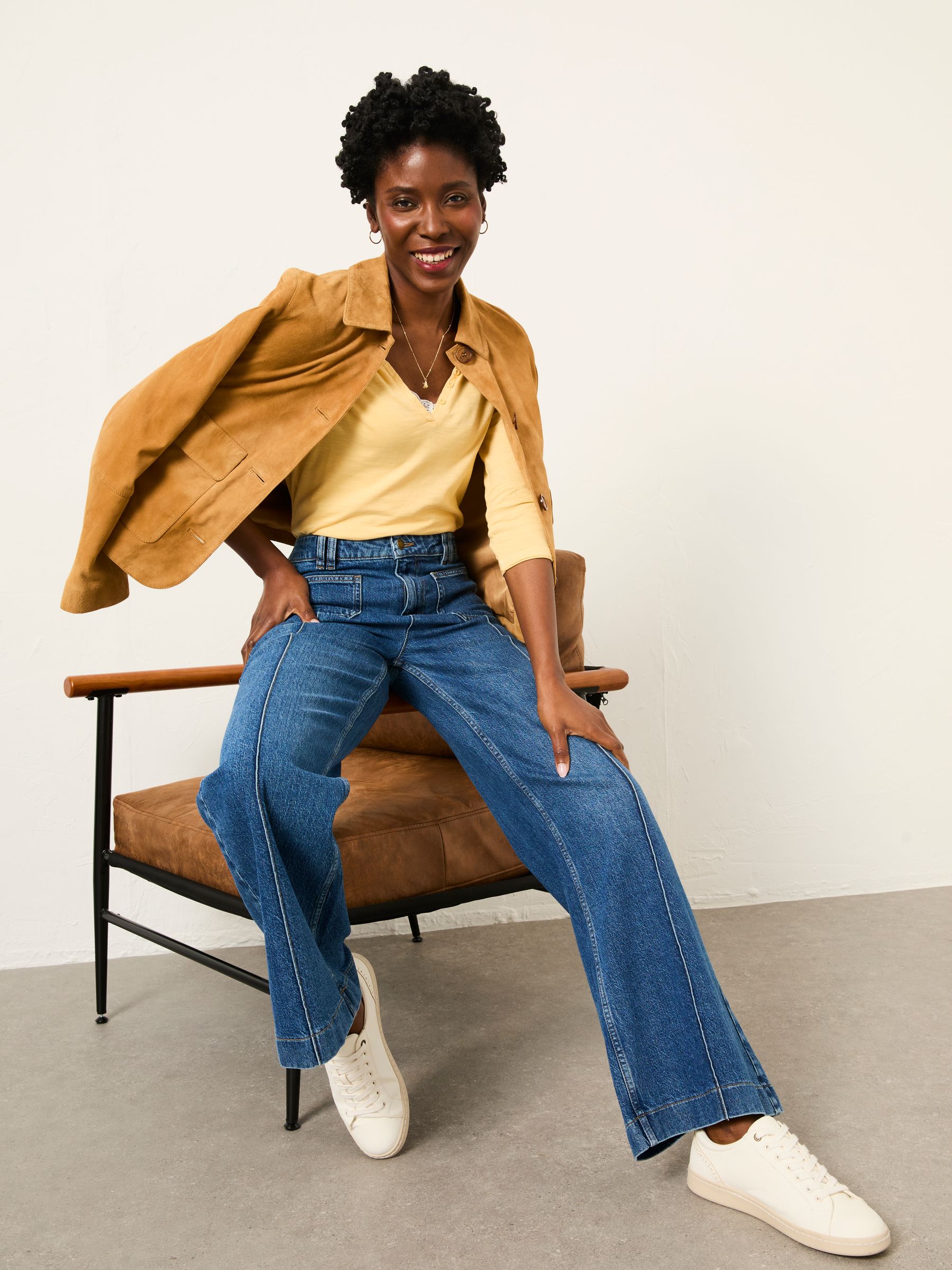 Aster Yellow 3/4 Sleeve T Shirt - Image 4 of 6