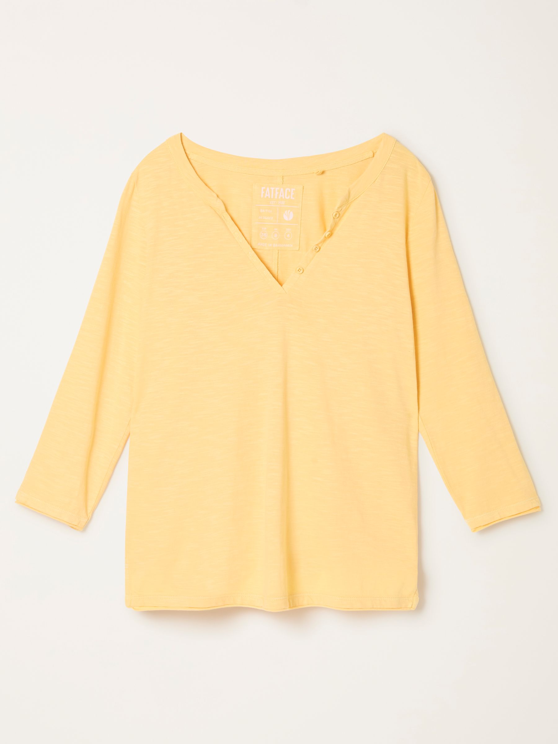 Aster Yellow 3/4 Sleeve T Shirt - Image 6 of 6 Aster Yellow 3/4 Sleeve T Shirt - Image 6 of 6
