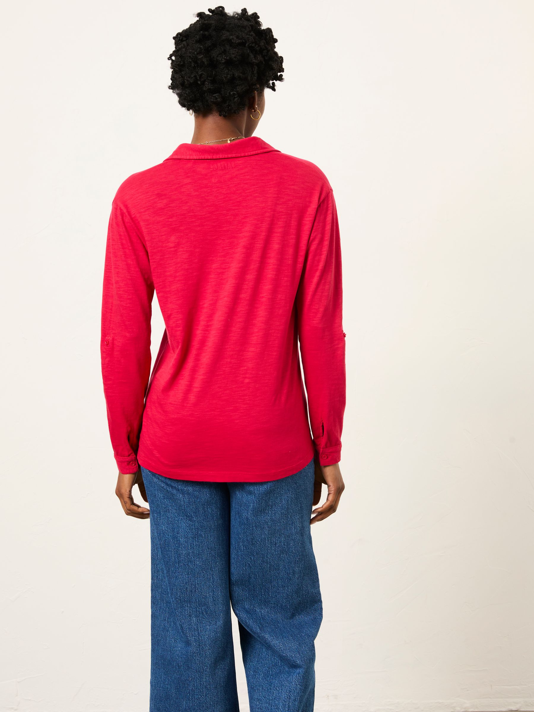 Paige Fushsia Pink Jersey Shirt - Image 2 of 6 Paige Fushsia Pink Jersey Shirt - Image 2 of 6