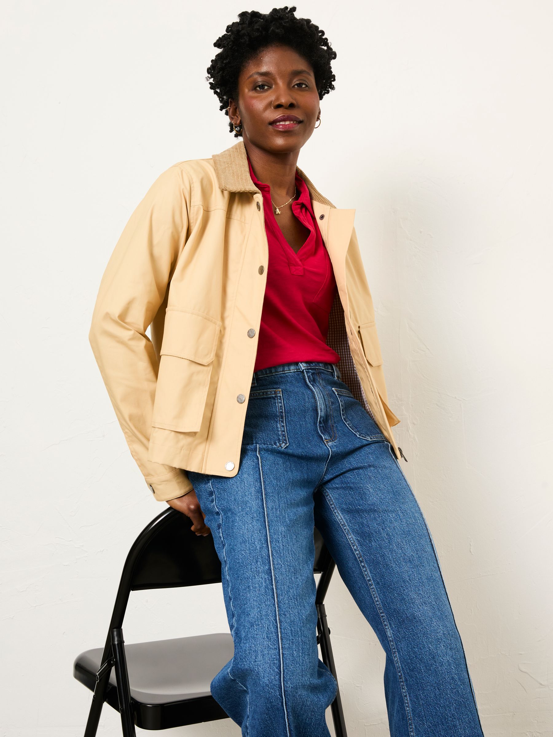 Paige Fushsia Pink Jersey Shirt - Image 4 of 6