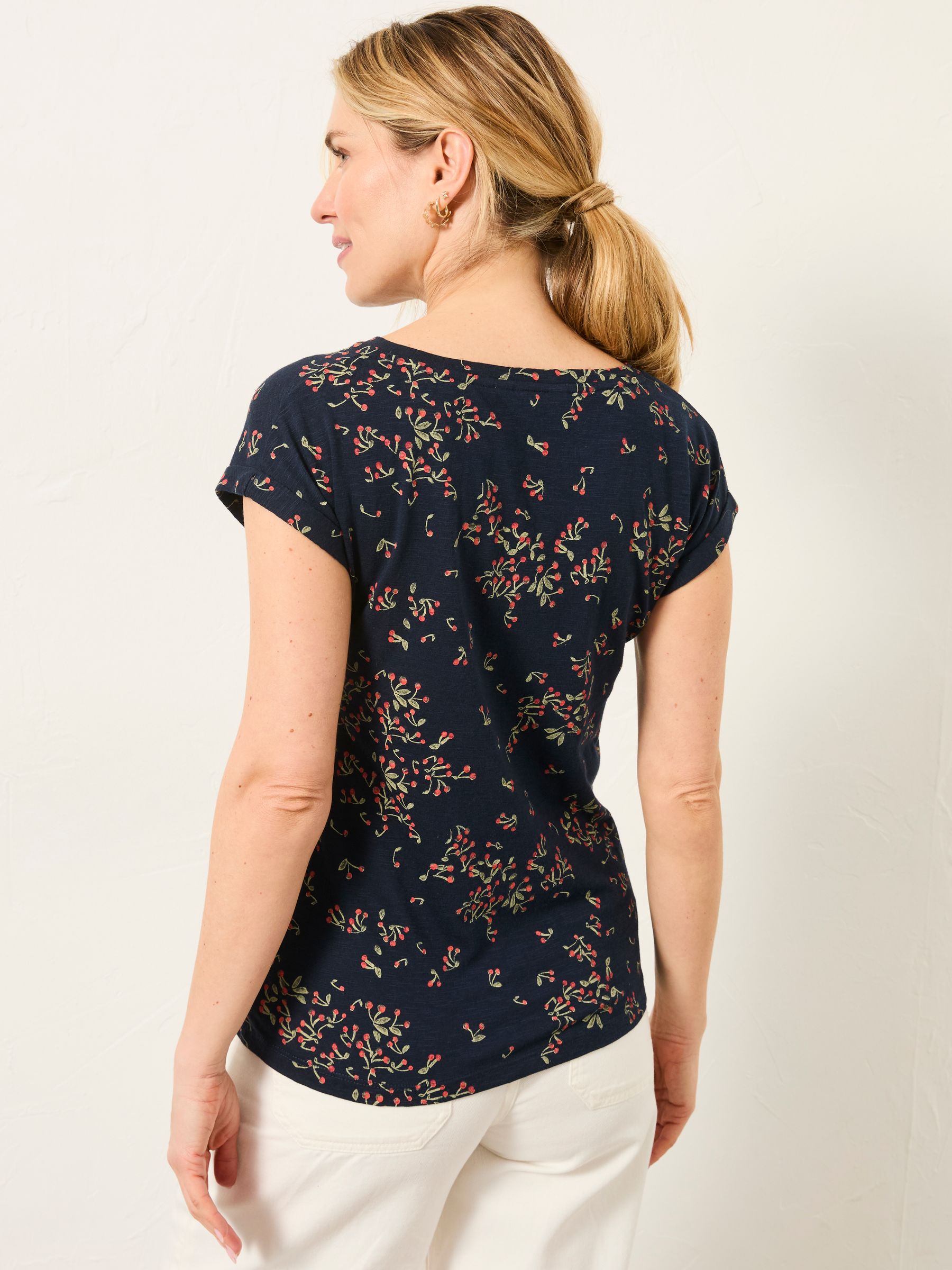 Ivy Navy Blue Cherries T Shirt - Image 2 of 4