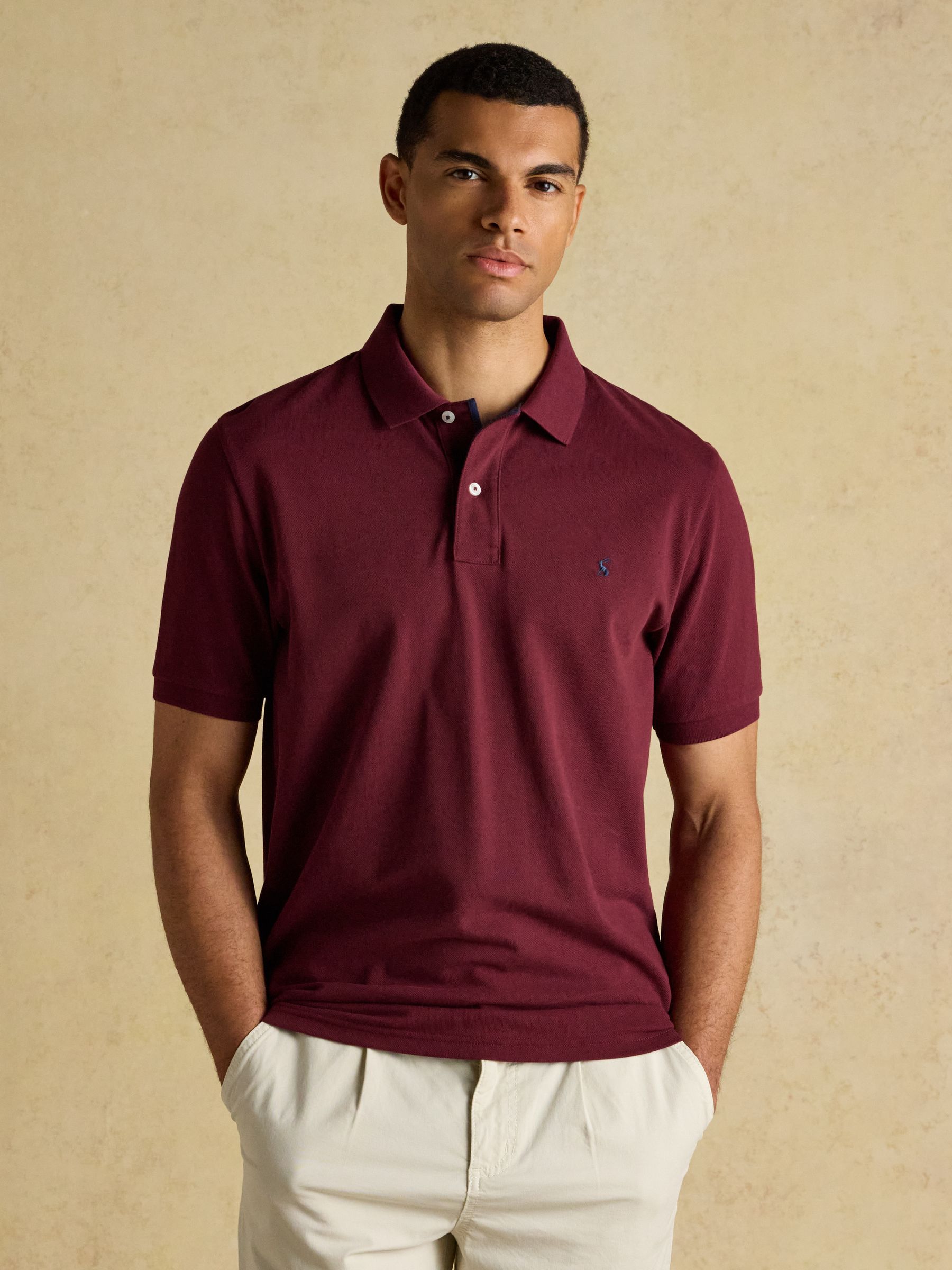 Woody Burgundy Cotton Pique Polo Shirt - Image 1 of 10
