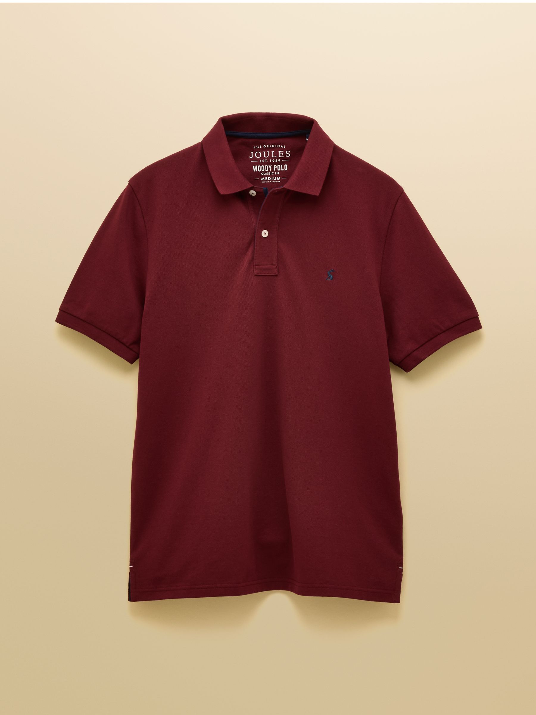 Woody Burgundy Cotton Pique Polo Shirt - Image 10 of 10