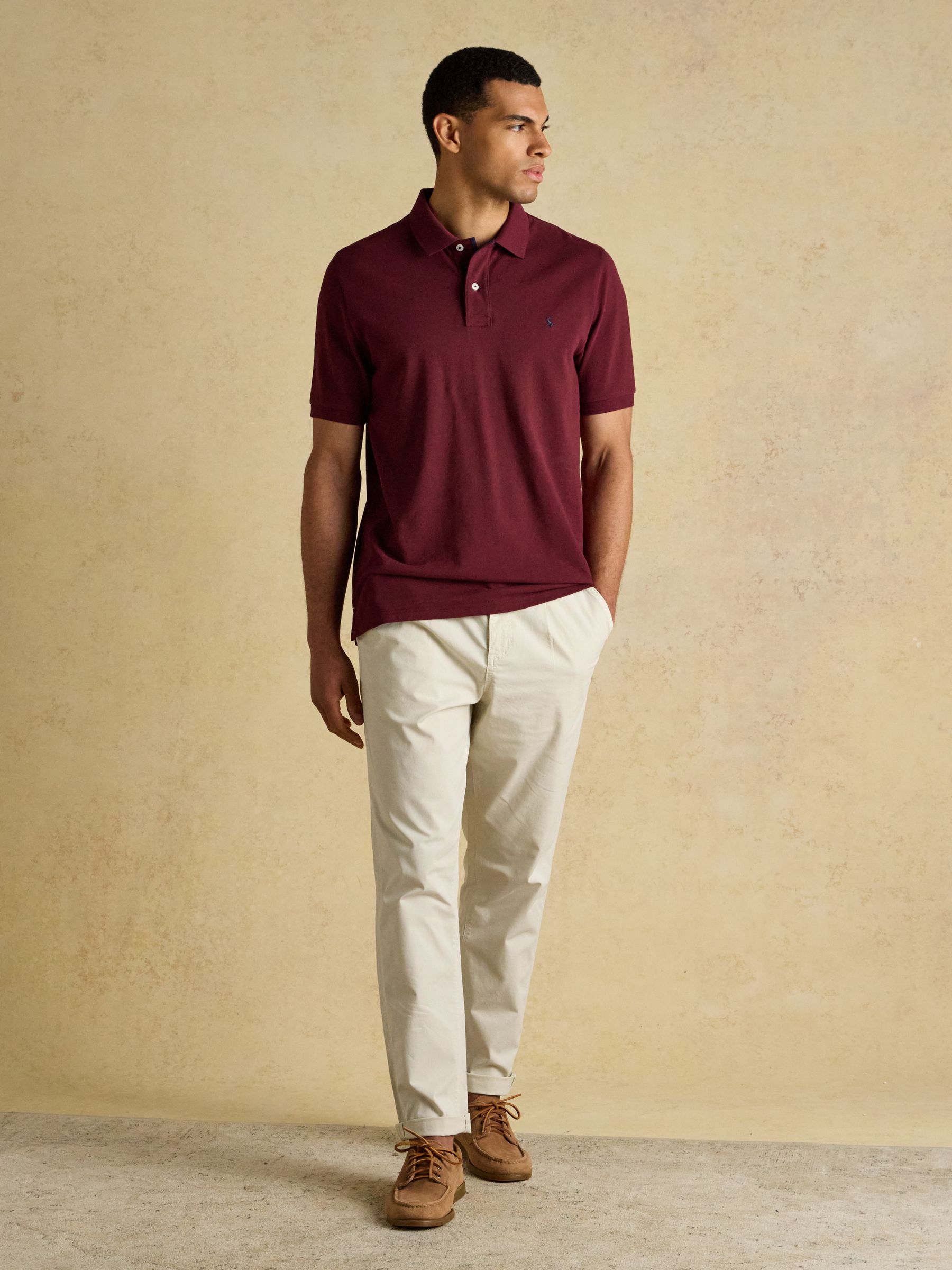 Woody Burgundy Cotton Pique Polo Shirt - Image 3 of 10