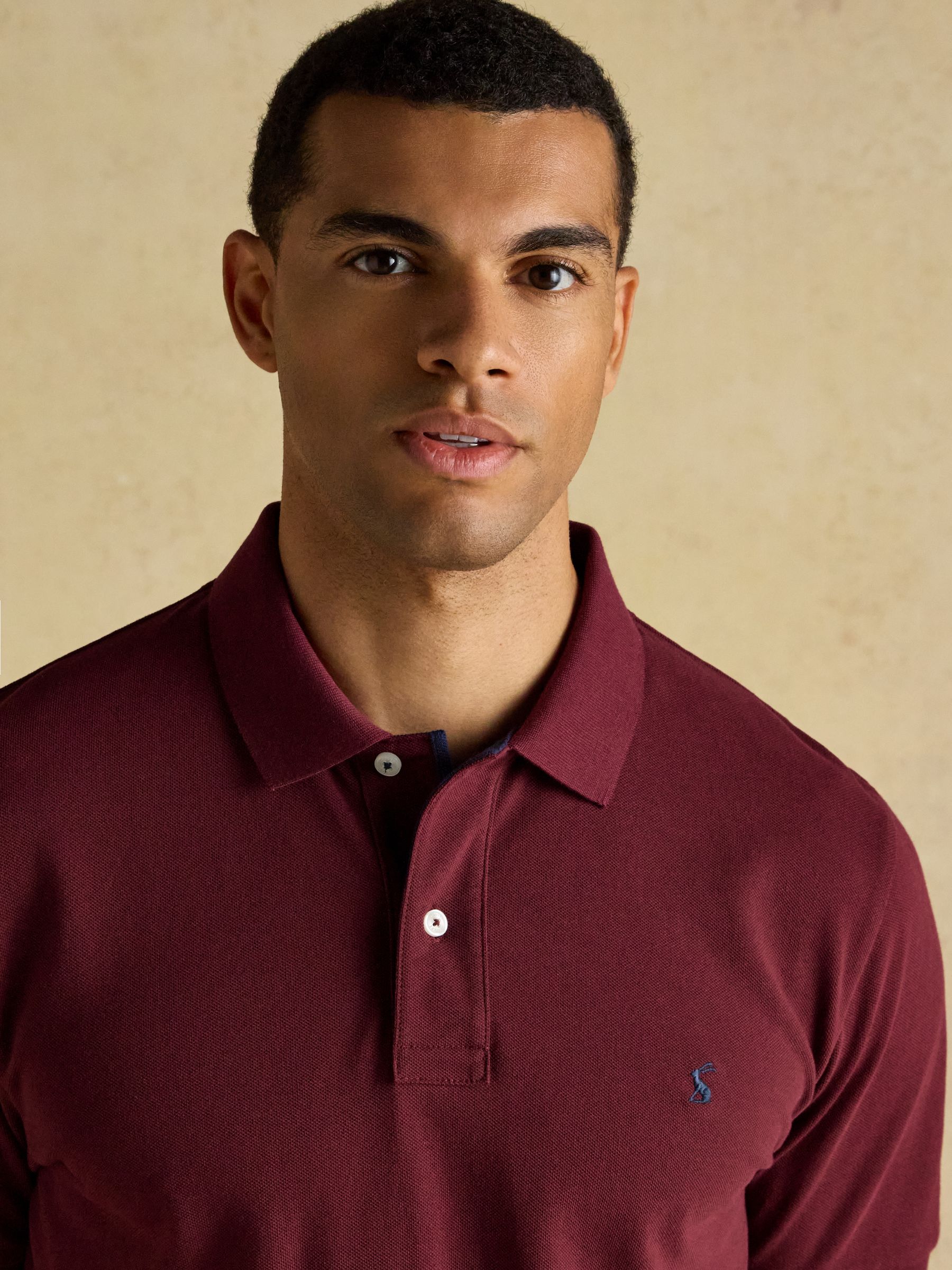 Woody Burgundy Cotton Pique Polo Shirt - Image 4 of 10