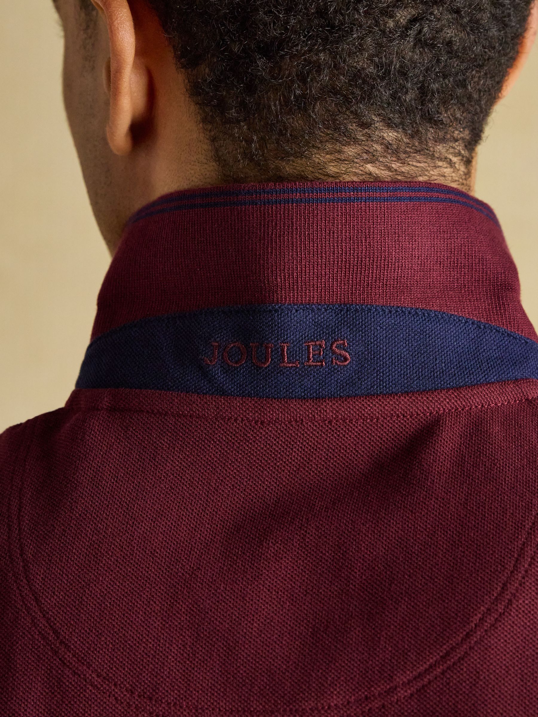 Woody Burgundy Cotton Pique Polo Shirt - Image 9 of 10