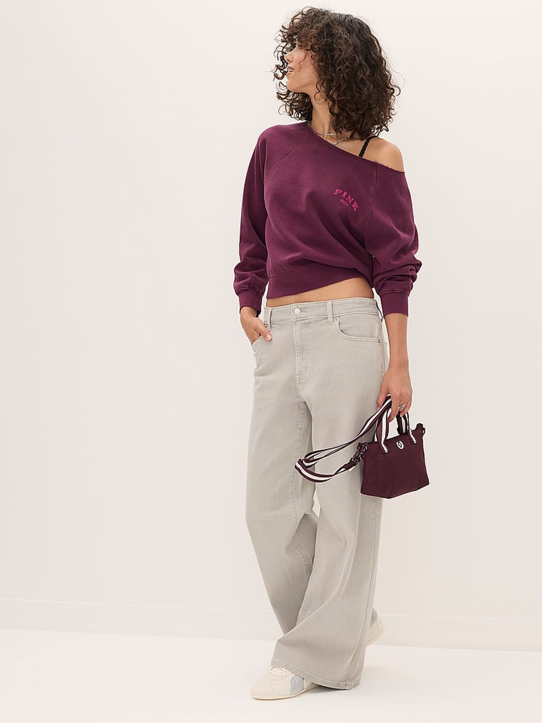 Purple Rose Mini Cross-Body Tote Bag - Image 4 of 4