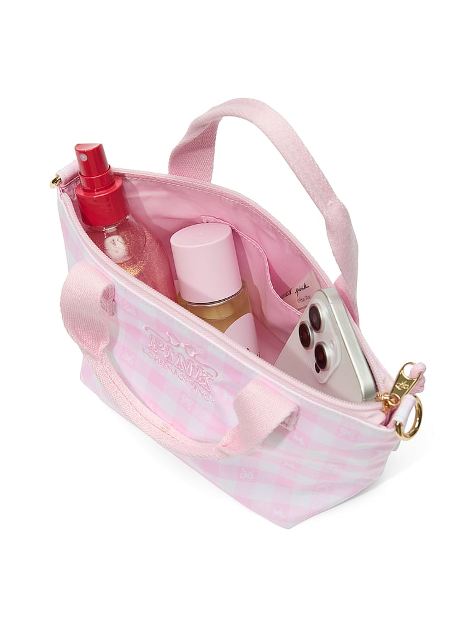 Pink Mini Cross-Body Tote Bag - Image 3 of 3