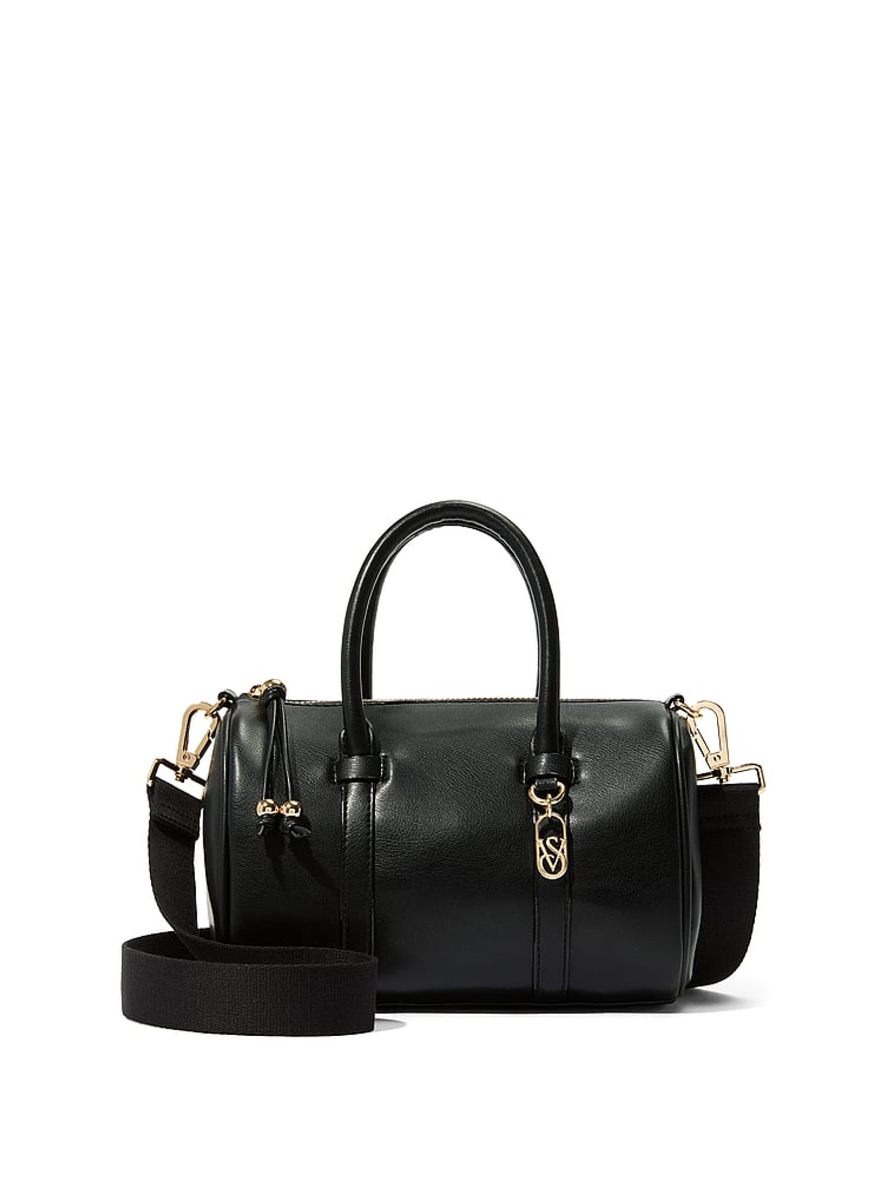 Black Nappa Small Roll Duffle Bag - Image 1 of 2