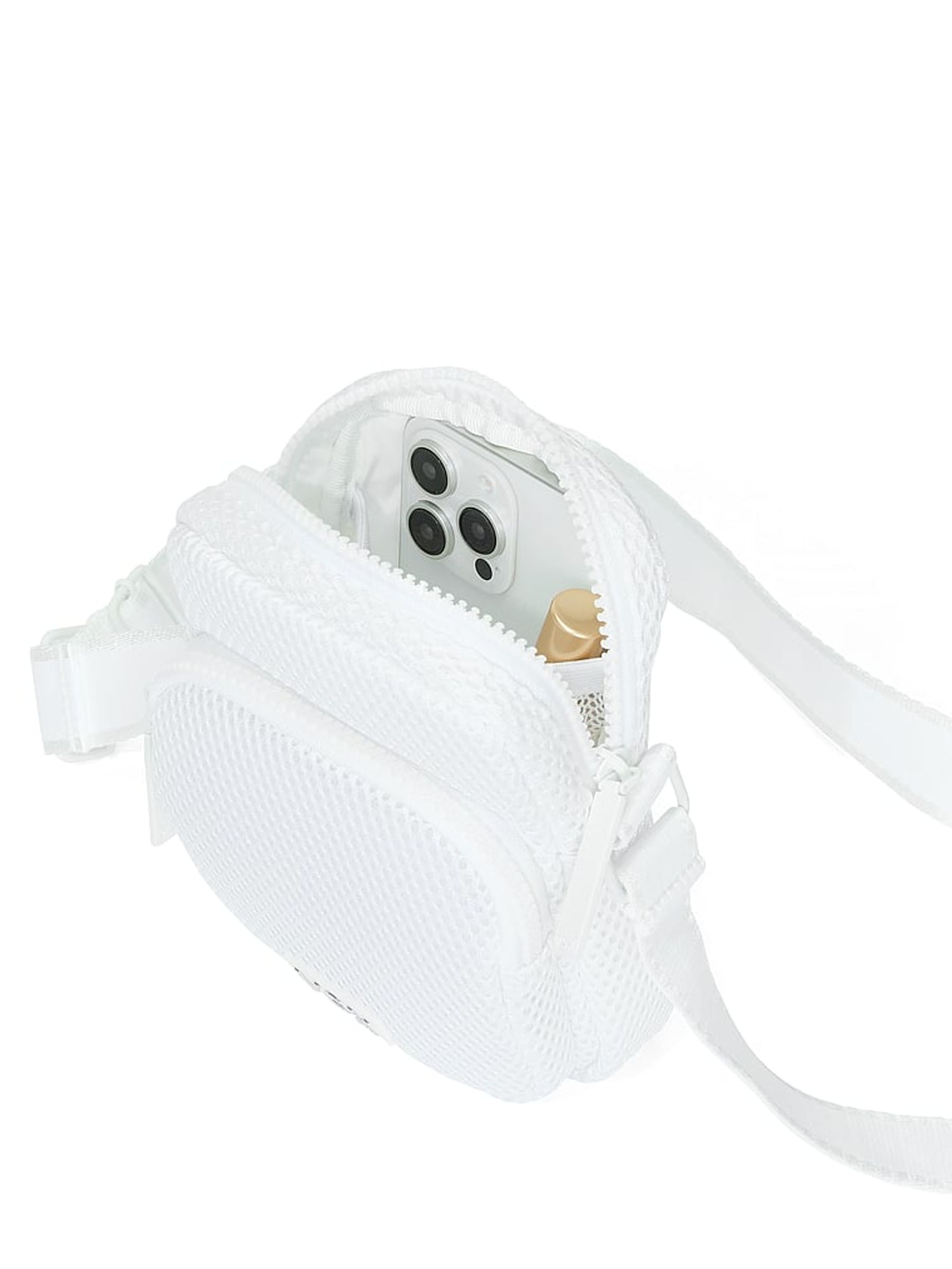 White VSX Phone Cross-Body Bag - Image 3 of 4
