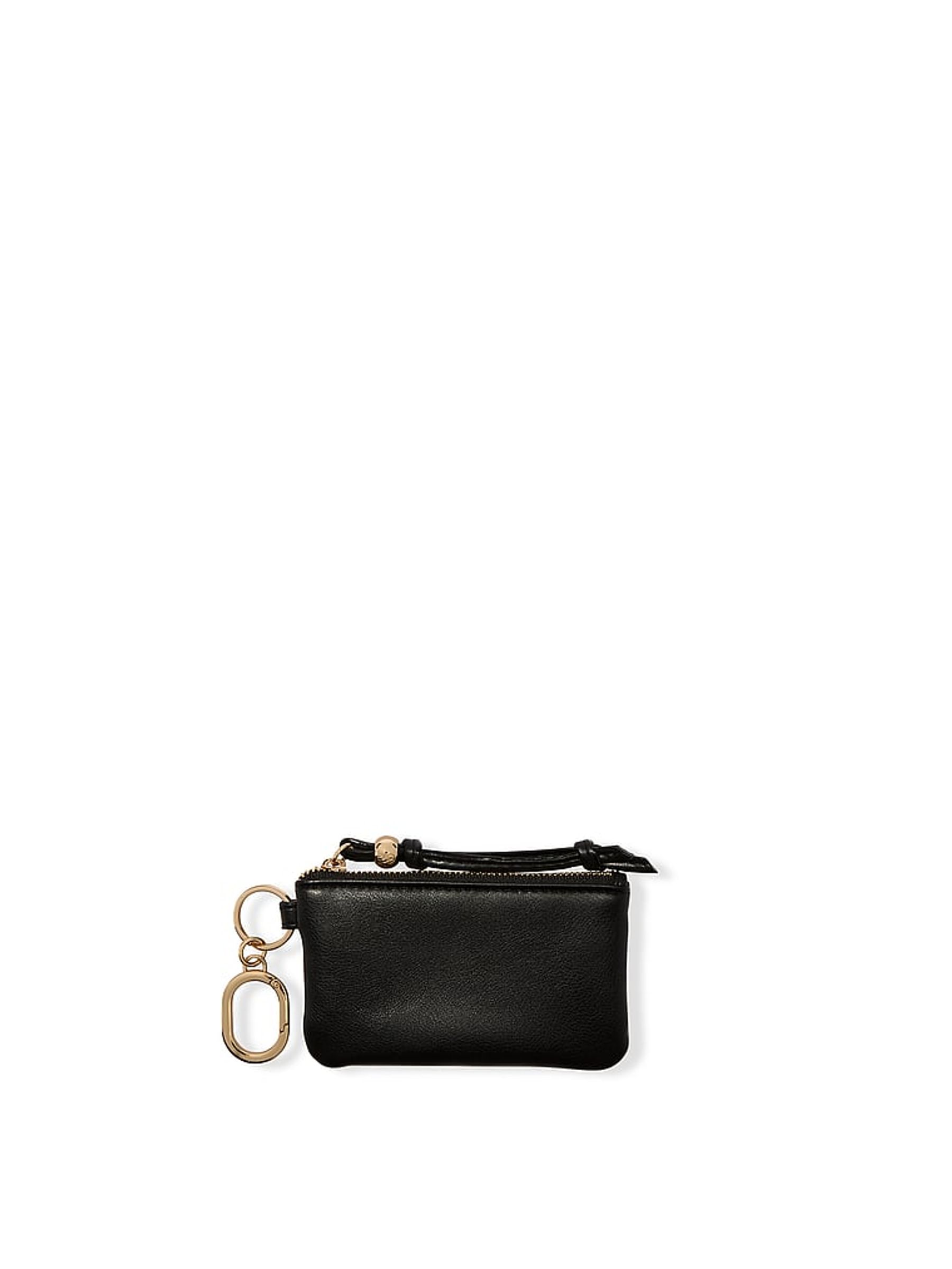 Black Nappa Coin Purse Key Ring - Image 2 of 2
