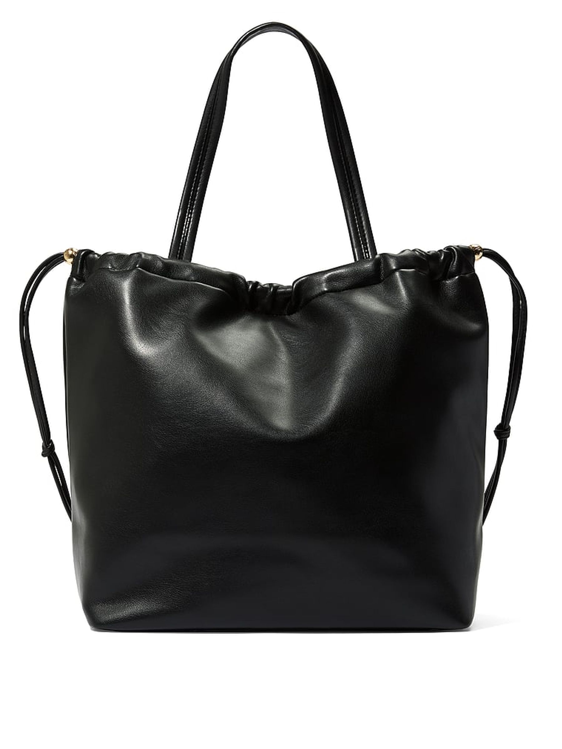 Black Nappa Slouchy Cinch Tote Bag - Image 2 of 2