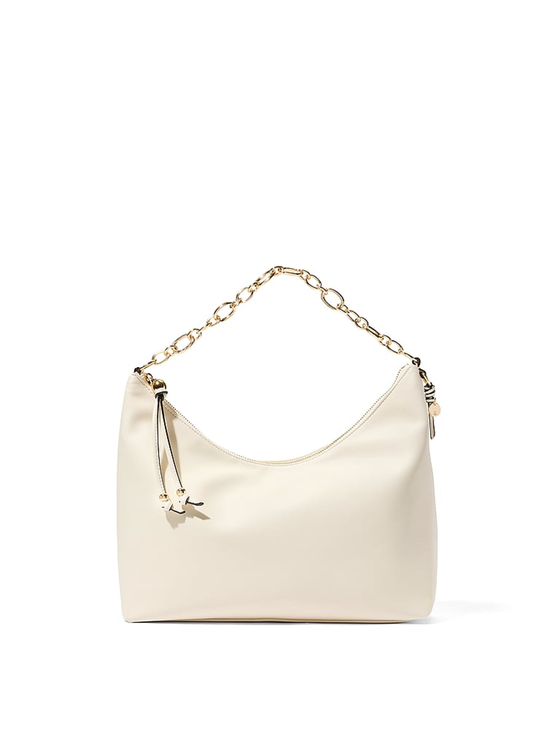 Swan Studs Cream Medium Hobo Bag - Image 1 of 2