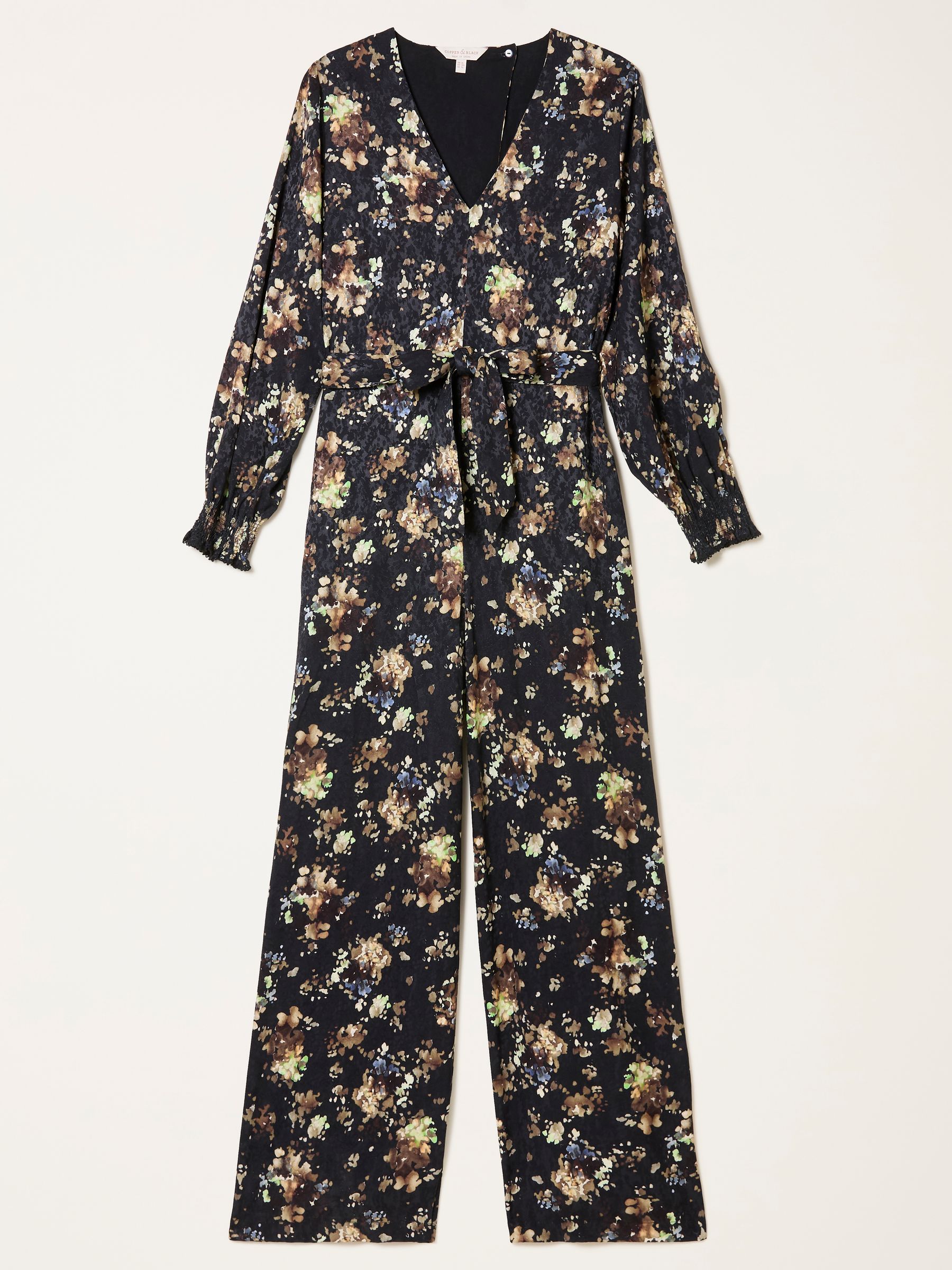 Fionn Black Floral Jumpsuit - Image 5 of 5 Fionn Black Floral Jumpsuit - Image 5 of 5