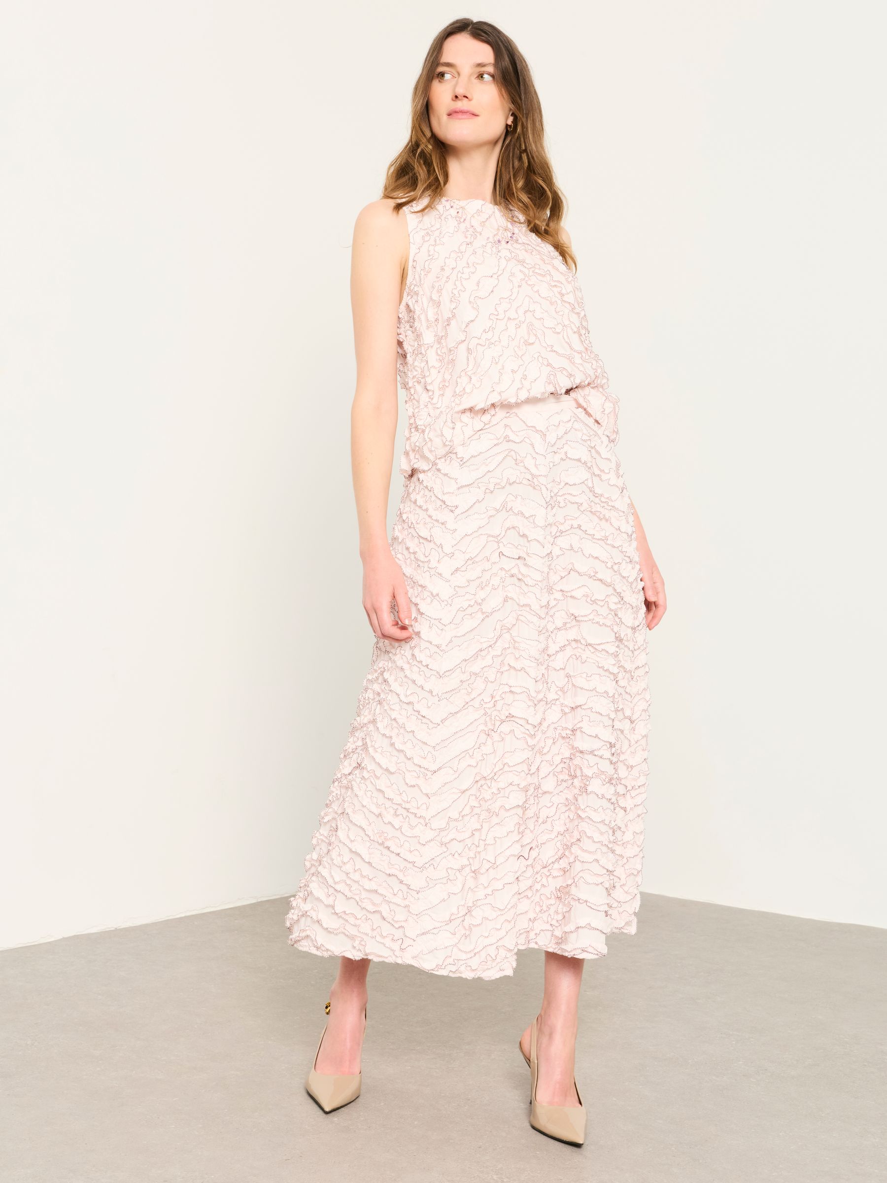 Frill Midi Skirt