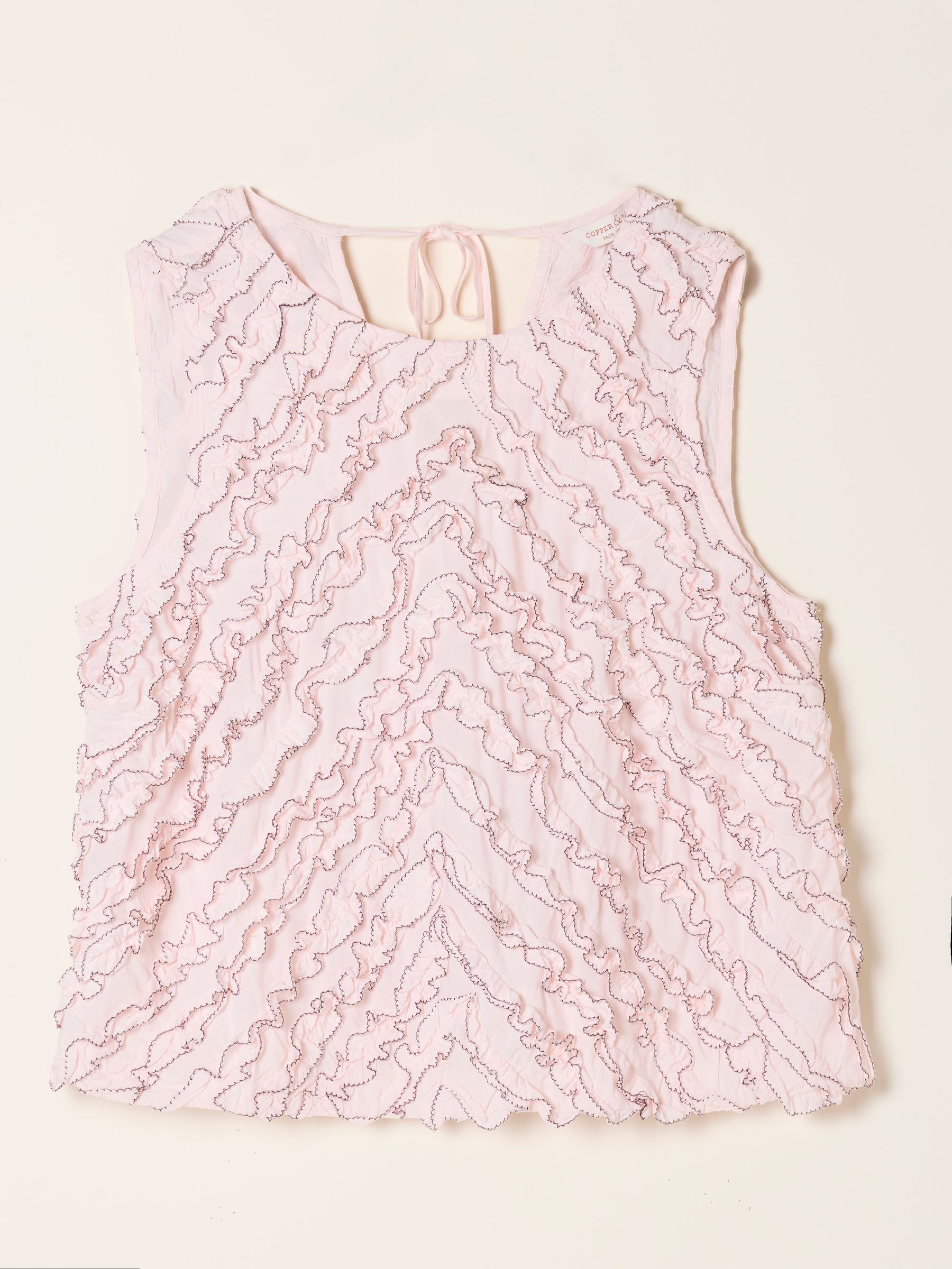 Hallie Oyster Frill Shell Top - Image 6 of 6 Hallie Oyster Frill Shell Top - Image 6 of 6