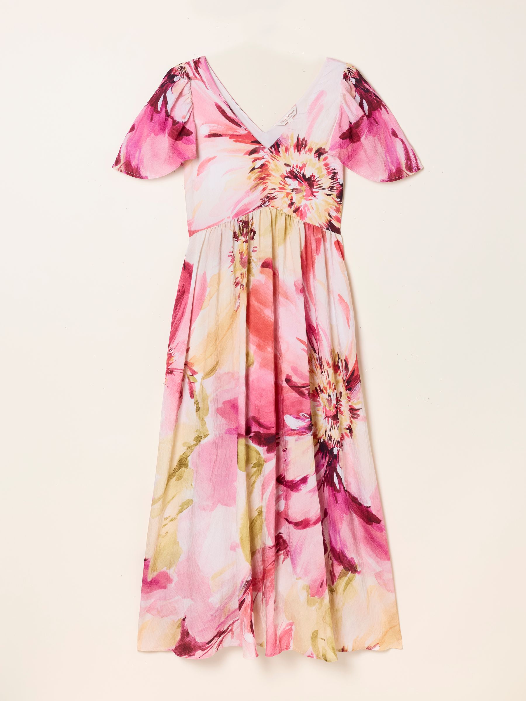 Marlowe Ivory Floral Midi Dress - Image 11 of 11