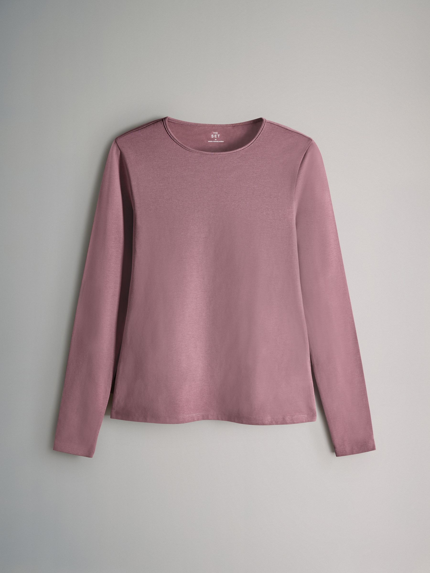 Purple, Lilac, Brown, Pink 4 Pack Scoop Back Long Sleeved T-Shirts - Image 4 of 7