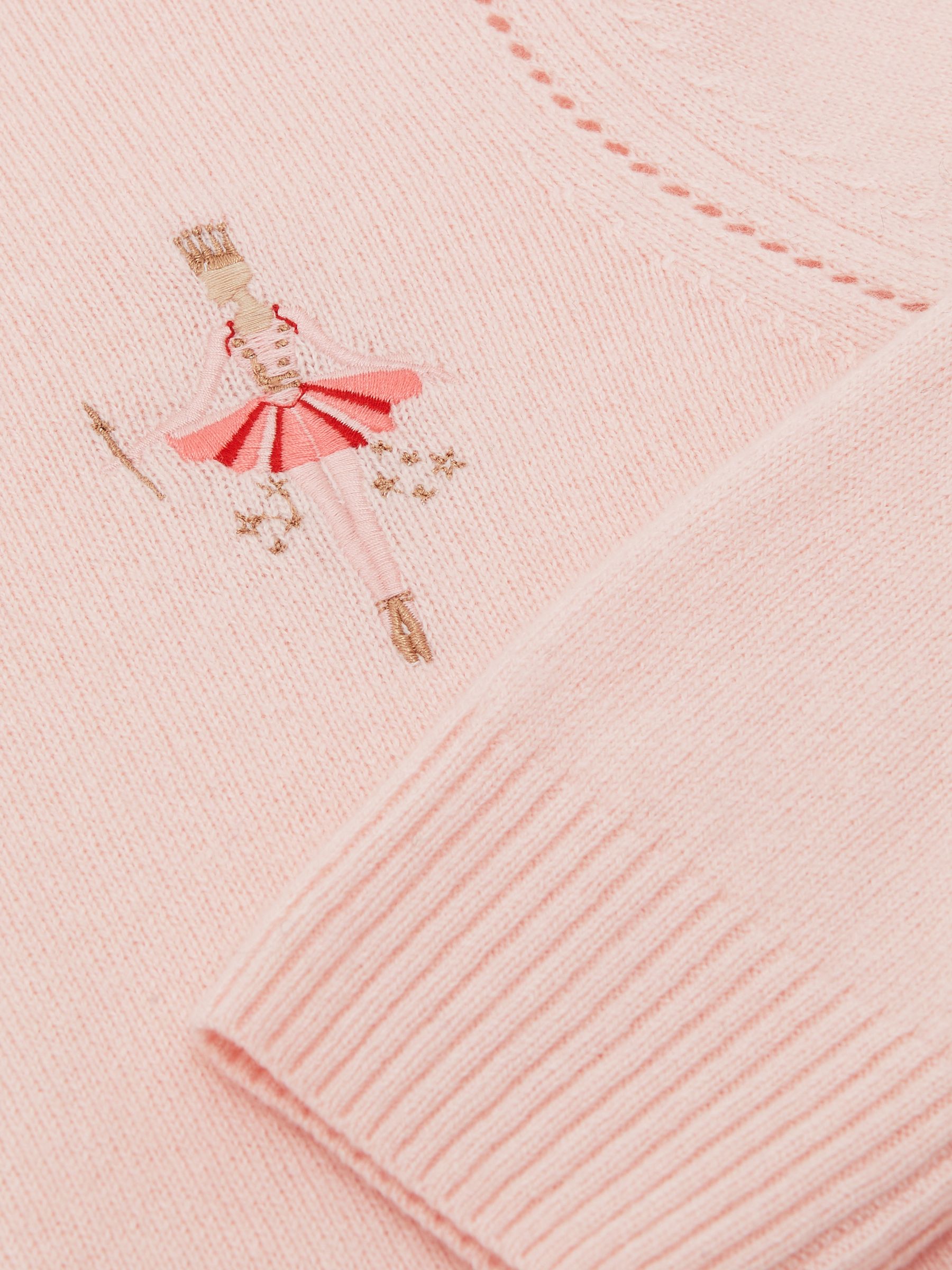 Wool-Blend Ballerina Jumper With Cashmere in Pink - Image 4 of 4