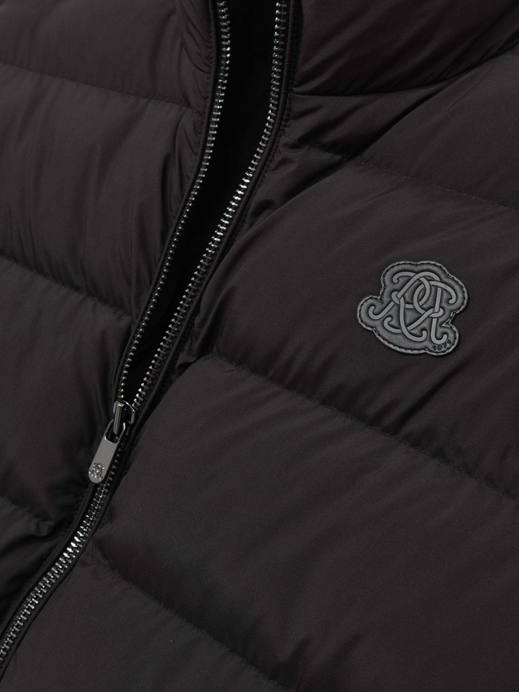 Monogram Quilted Relaxed Puffer Jacket in Black - Image 6 of 6