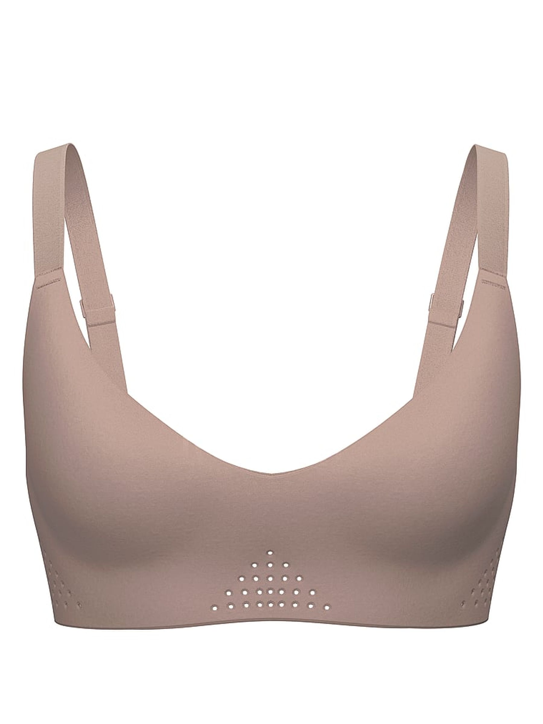 Candlelight Rose Pink Featherweight™ Medium V-Neck Sports Bra - Image 3 of 3