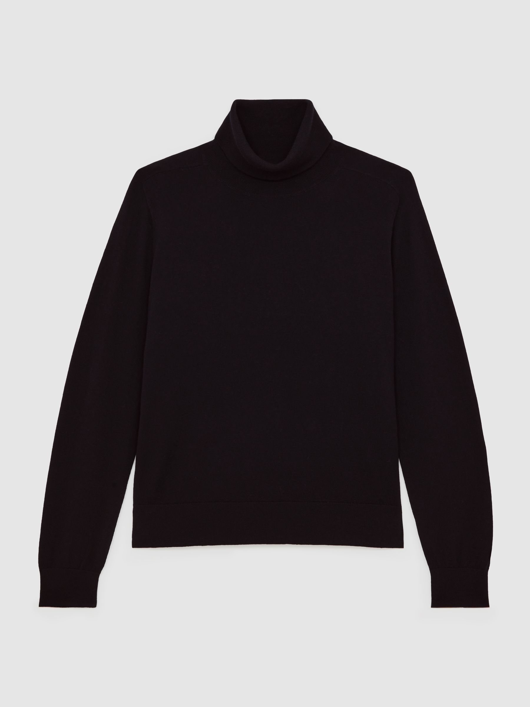 Wool Roll-Neck Jumper in Black - image 1