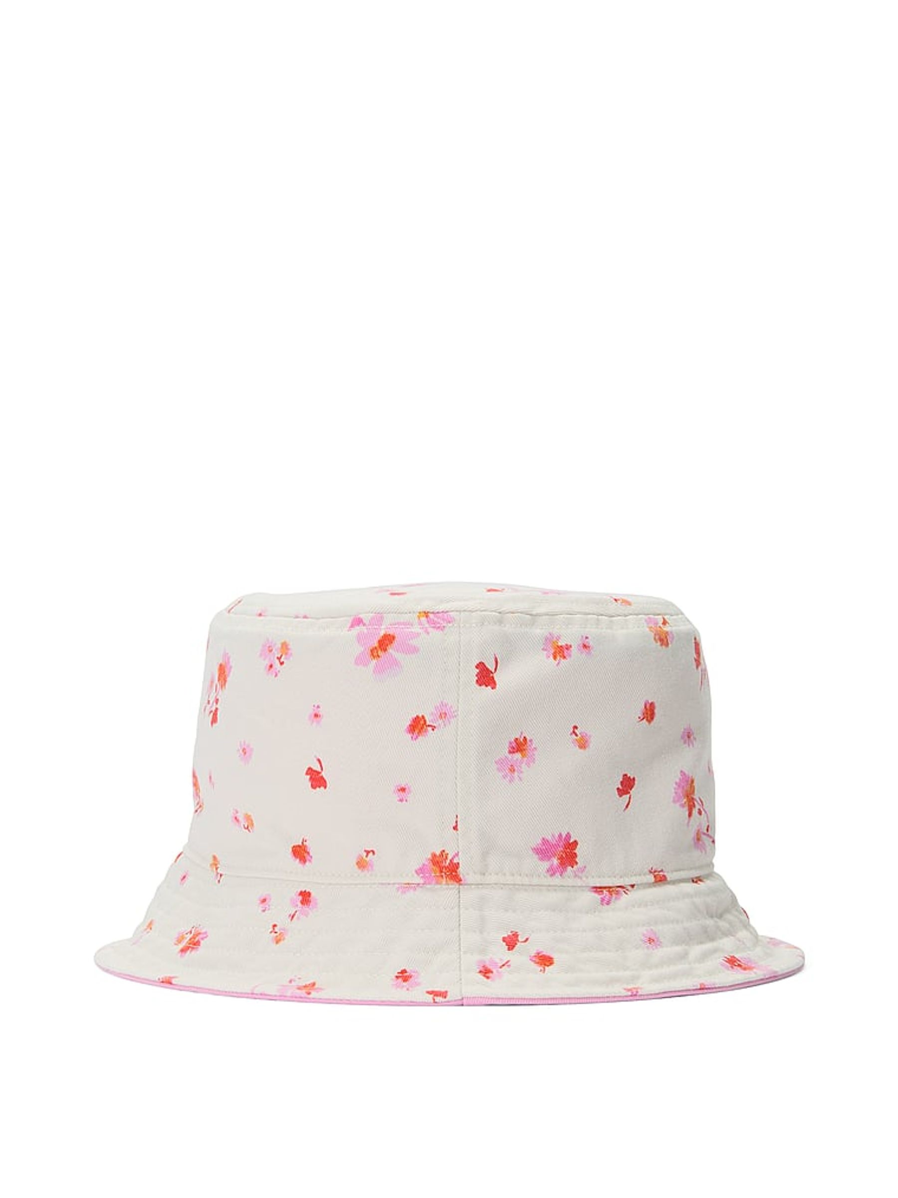 Lollipop Pink Floral Reversible Bucket Hat - Image 2 of 4