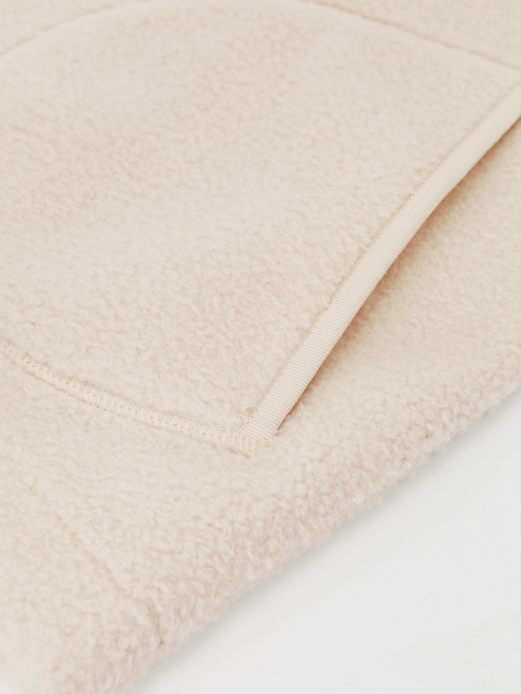 Fleece Zip-Through Gilet in Ecru - image 2